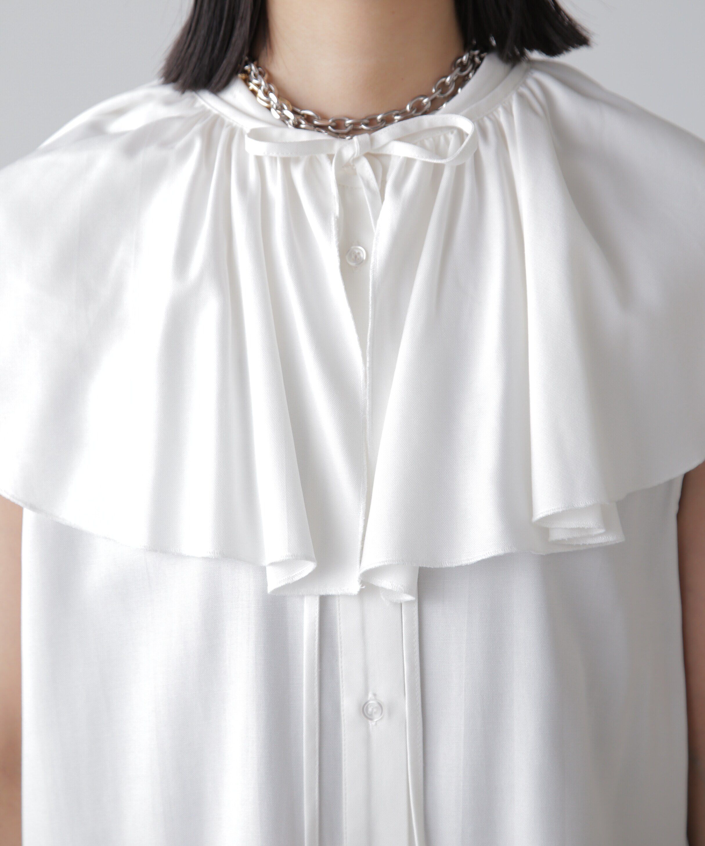  「マルチウェイフリルセットブラウス」|シャツ・ブラウス|