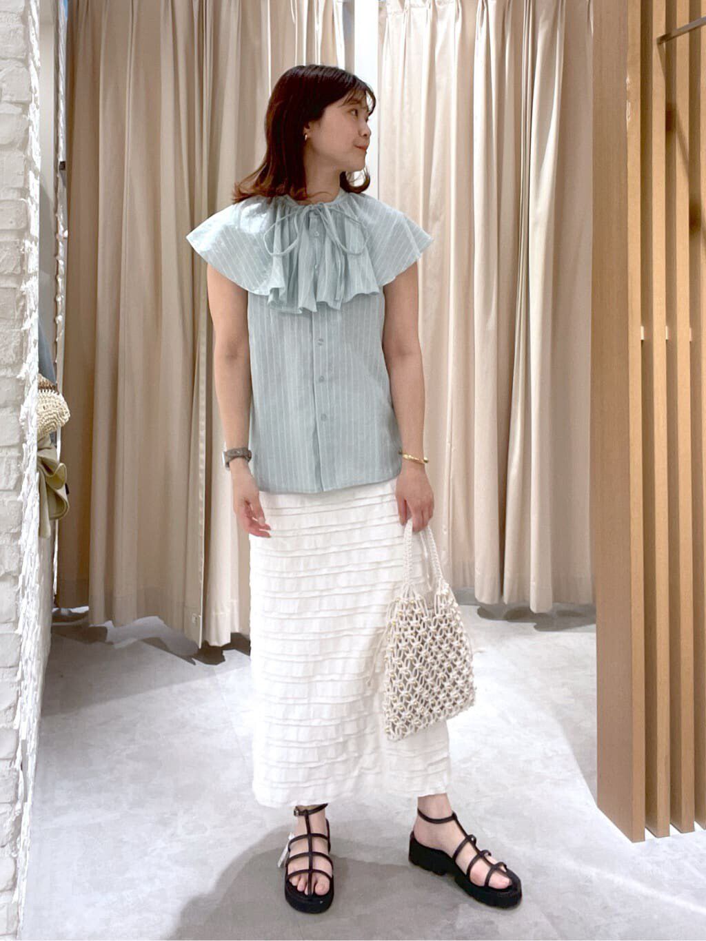  「マルチウェイフリルセットブラウス」|シャツ・ブラウス|