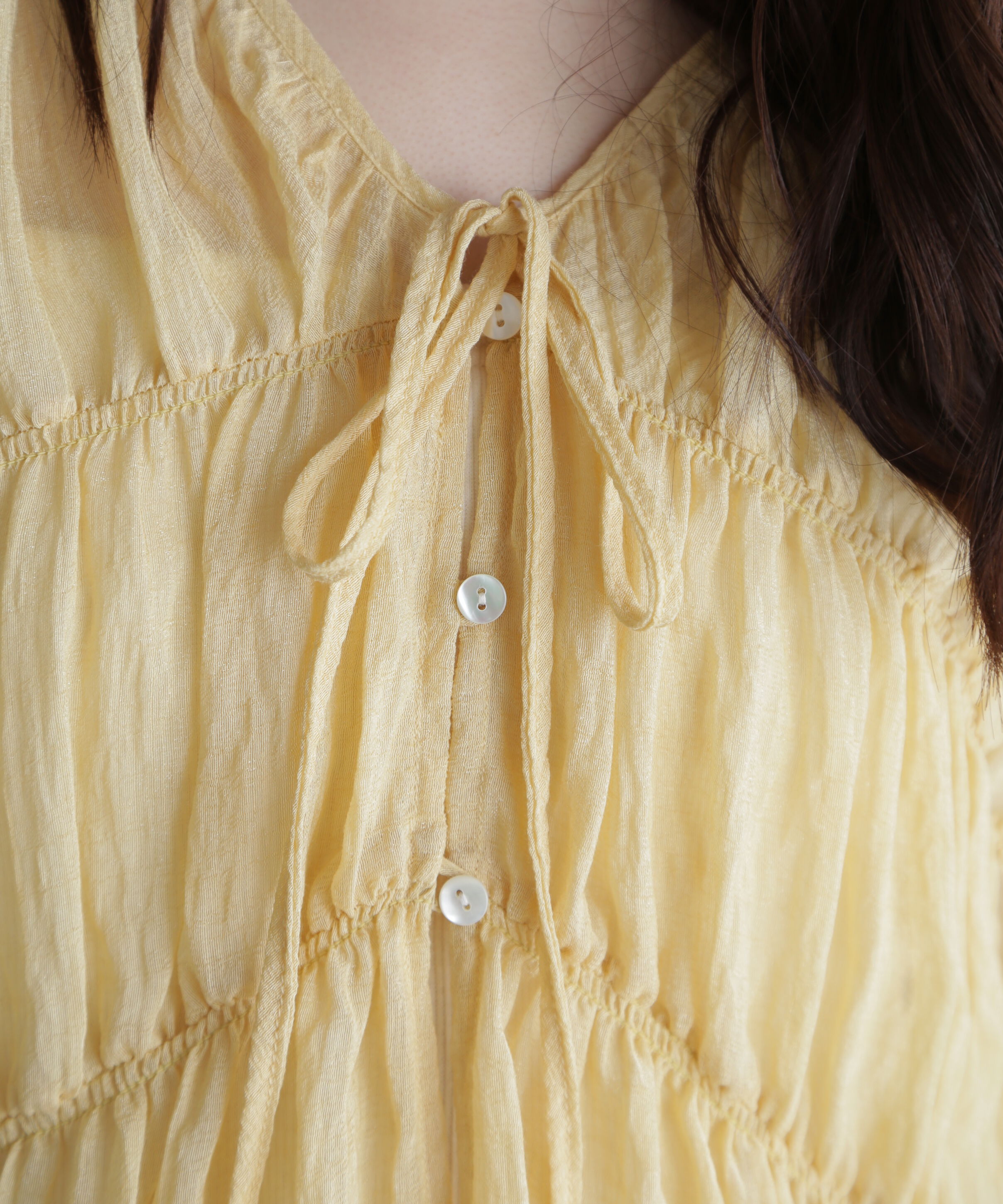  「シャーリングドロストチュニックブラウス」|シャツ・ブラウス|