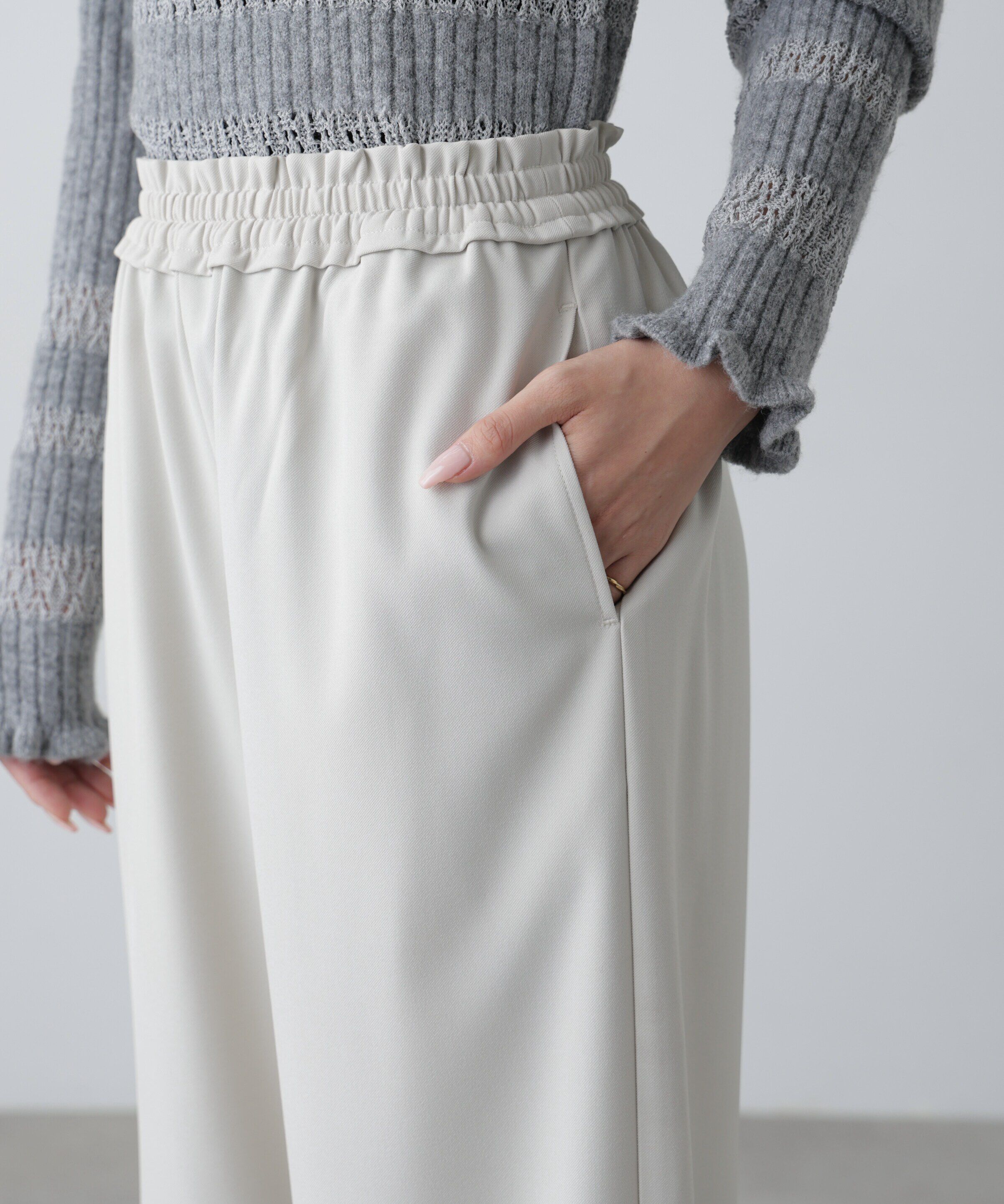  「ウエストフリルイージーパンツ」|その他|