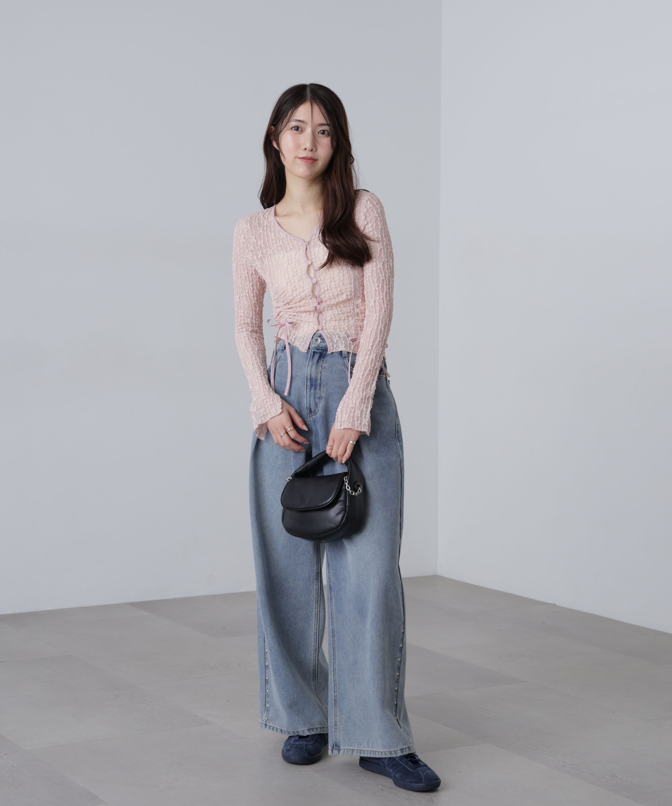  「シアーレースドロストカーディガン」|Tシャツ・カットソー|