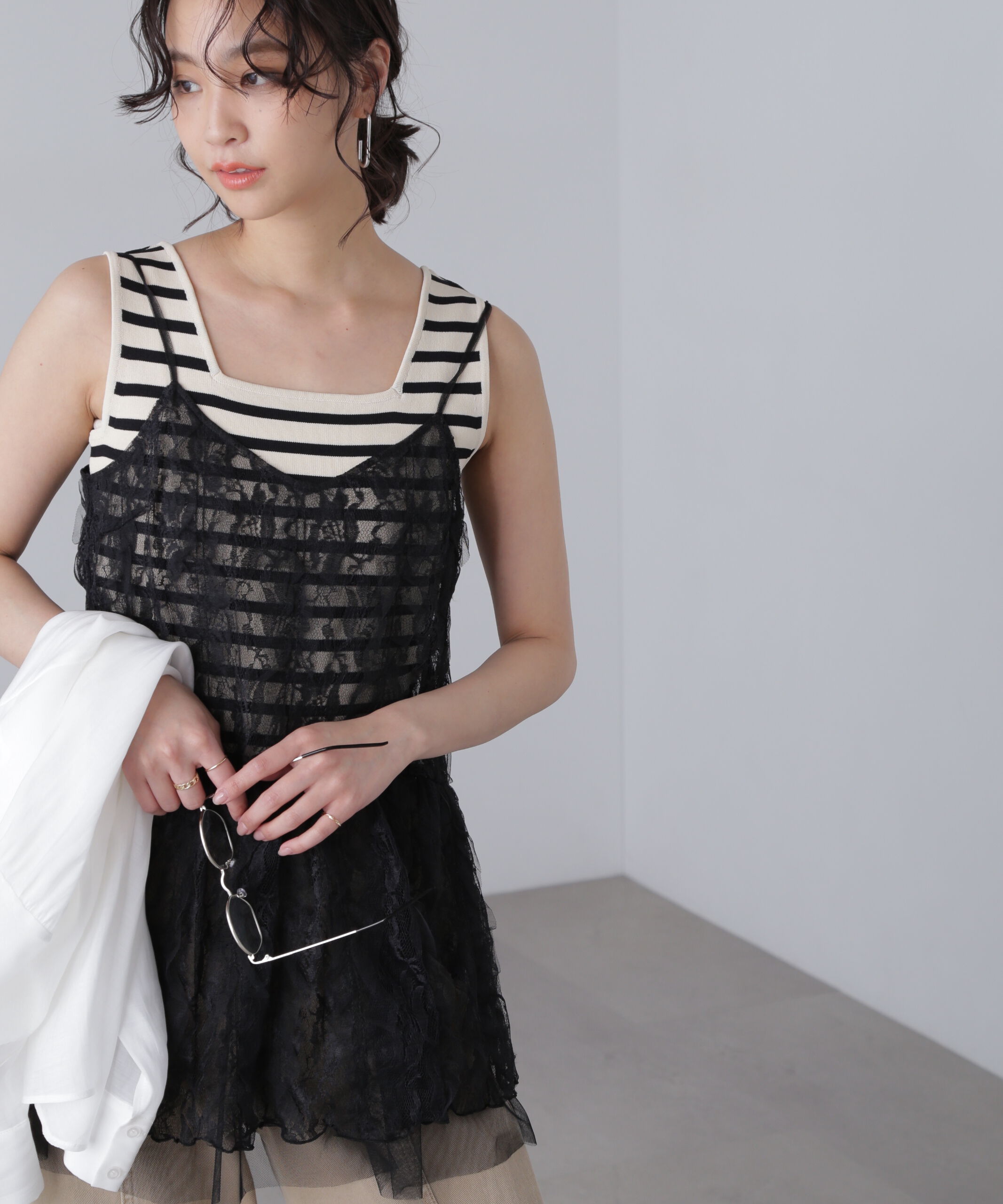  「ローティアードレースチュニック」|シャツ・ブラウス|