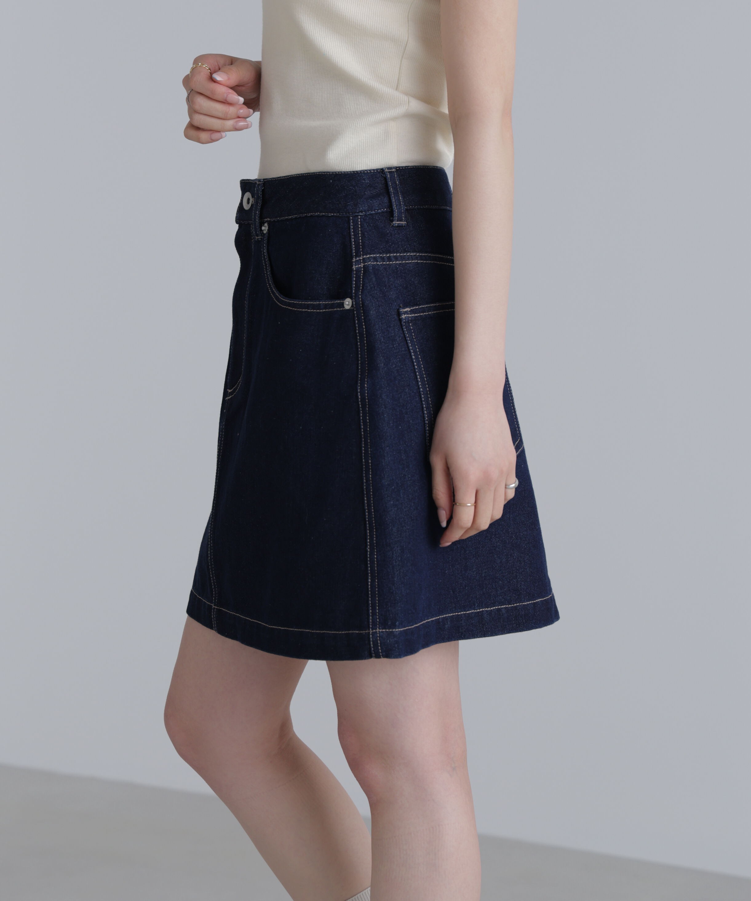  「デニムミニスカート」|スカート|