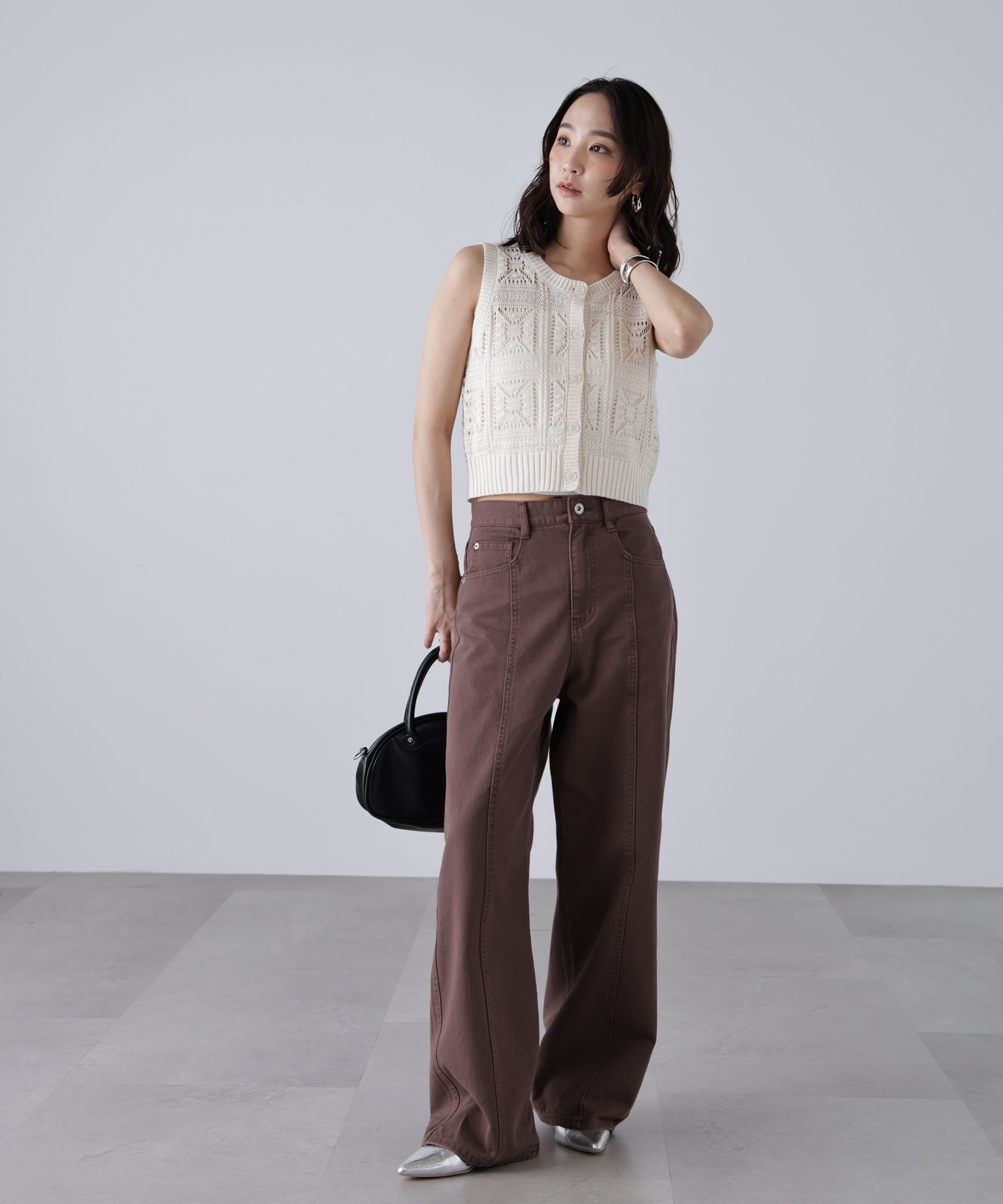  「ワイドストレートカラーパンツ」|その他|