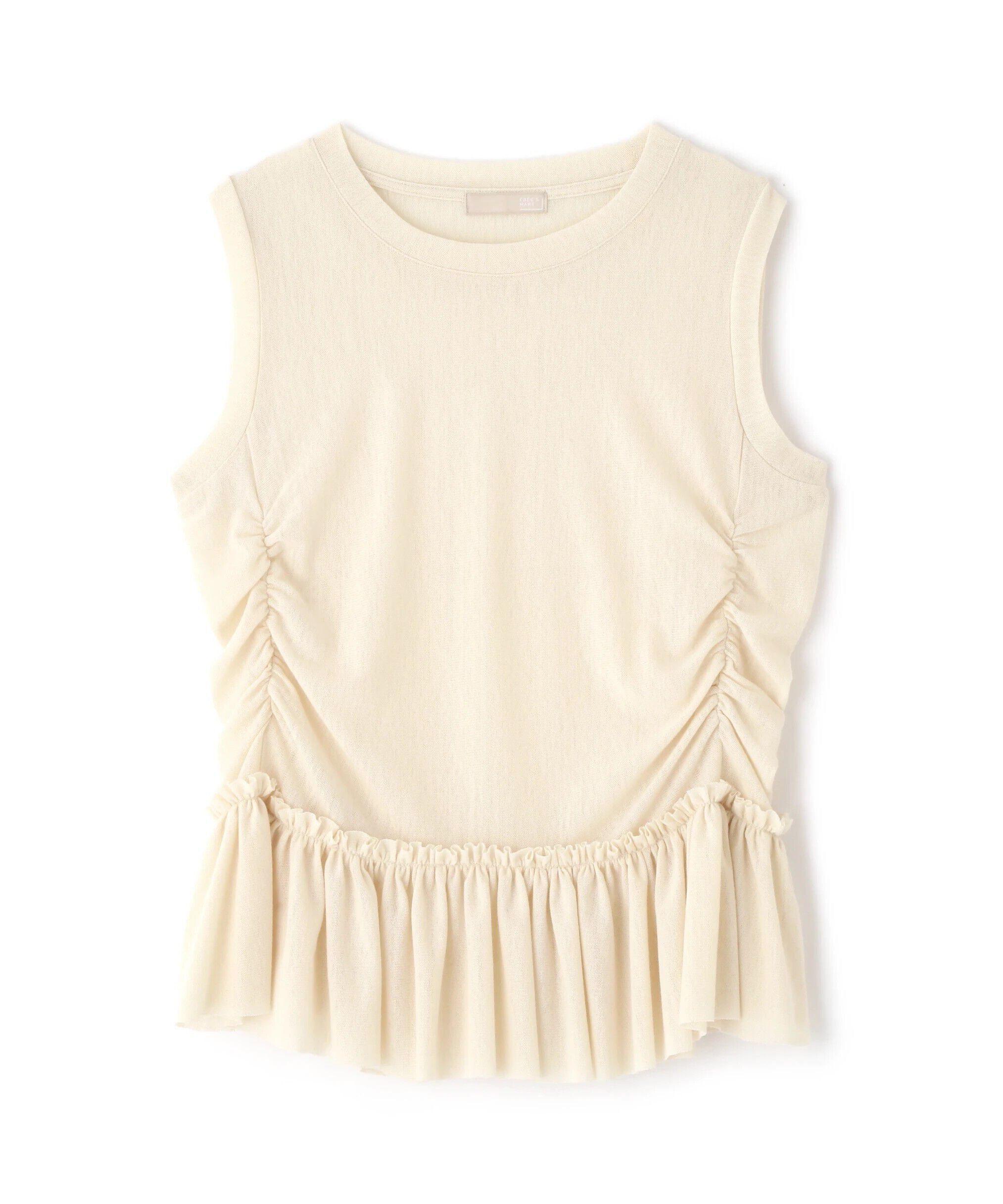  「シアーフリルタンクトップ」|Tシャツ・カットソー|