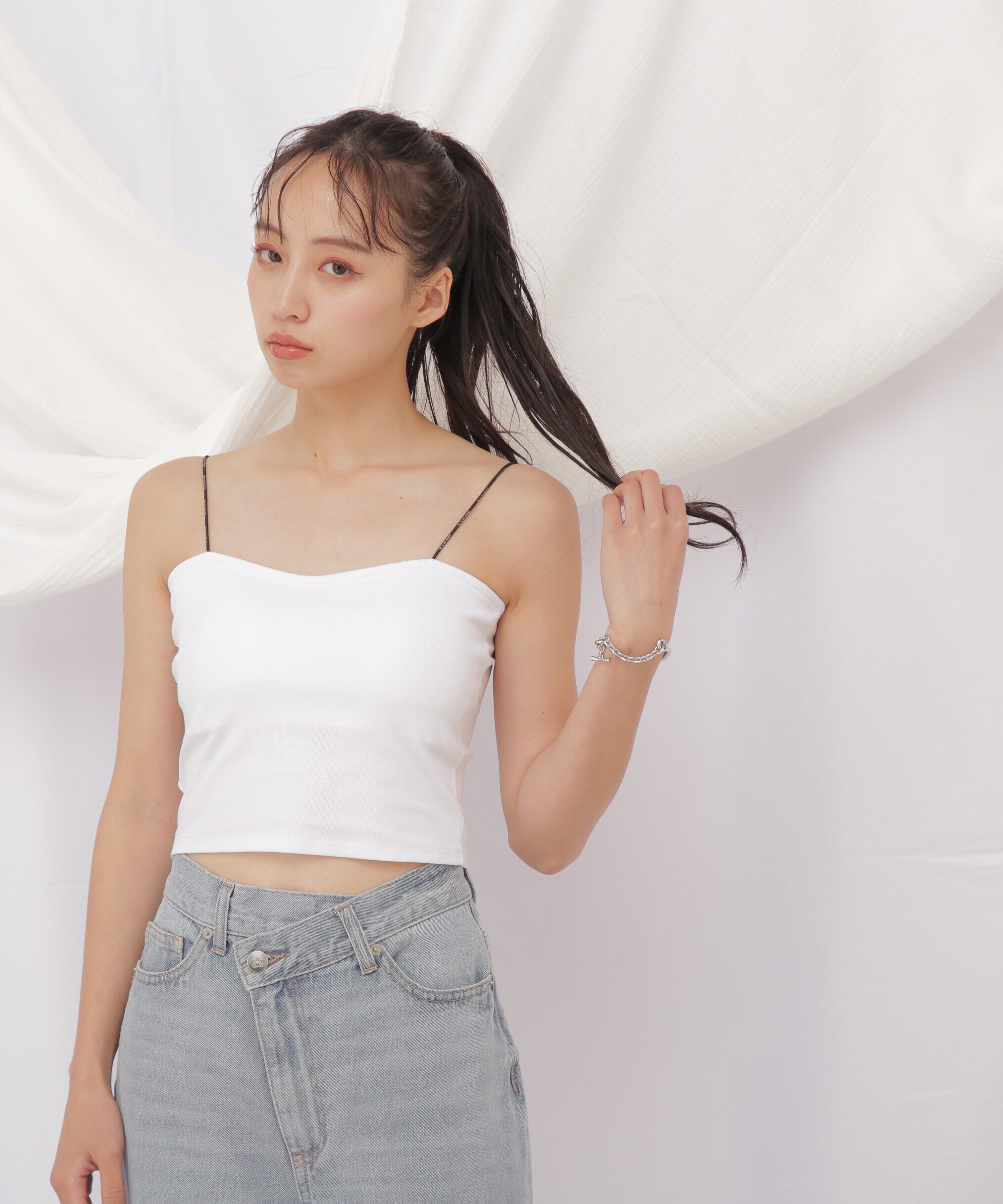  「◇JILL byベーシックカップインキャミ」|Tシャツ・カットソー|ホワイト