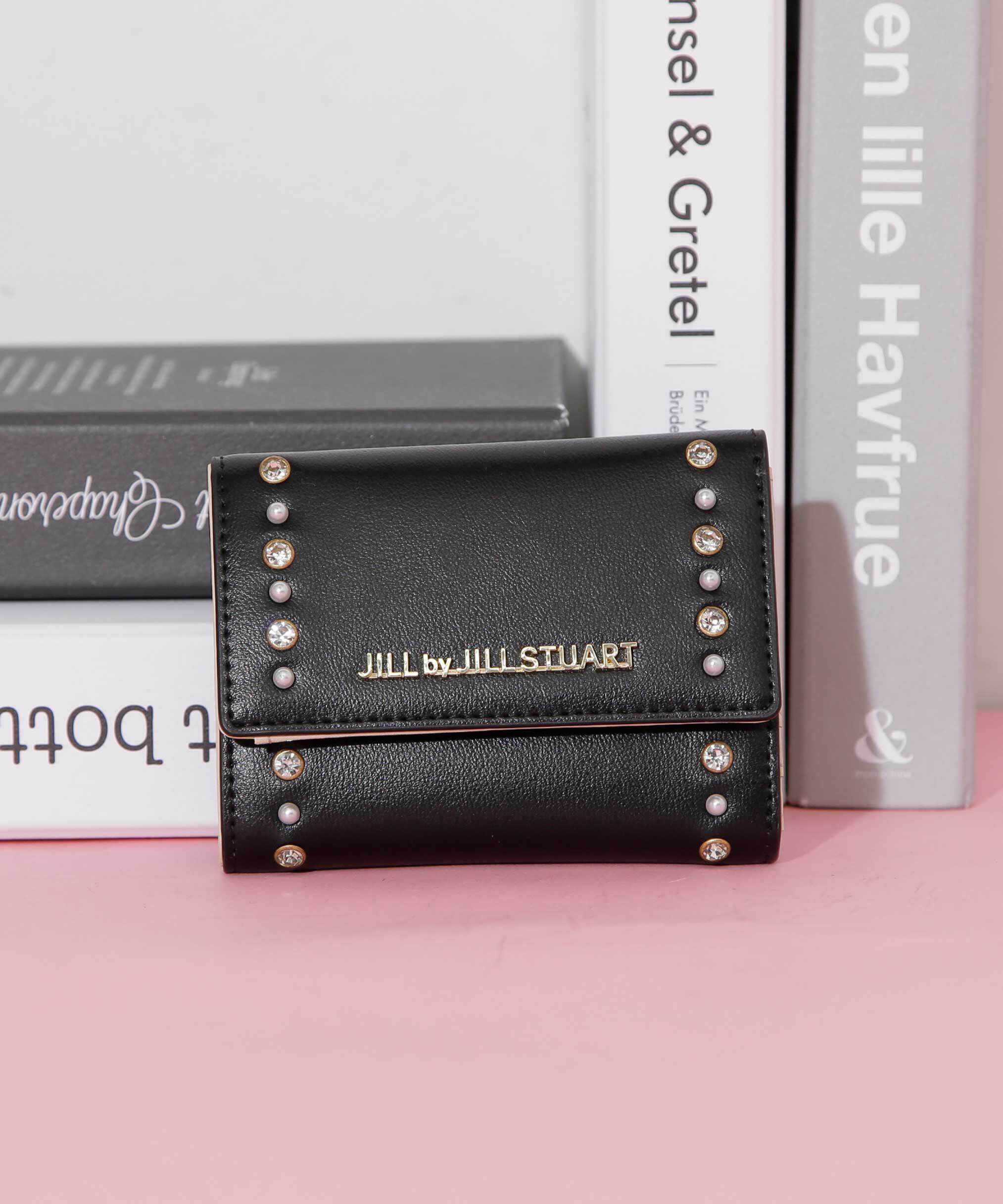  「パールラインミニウォレット」|財布|ブラック