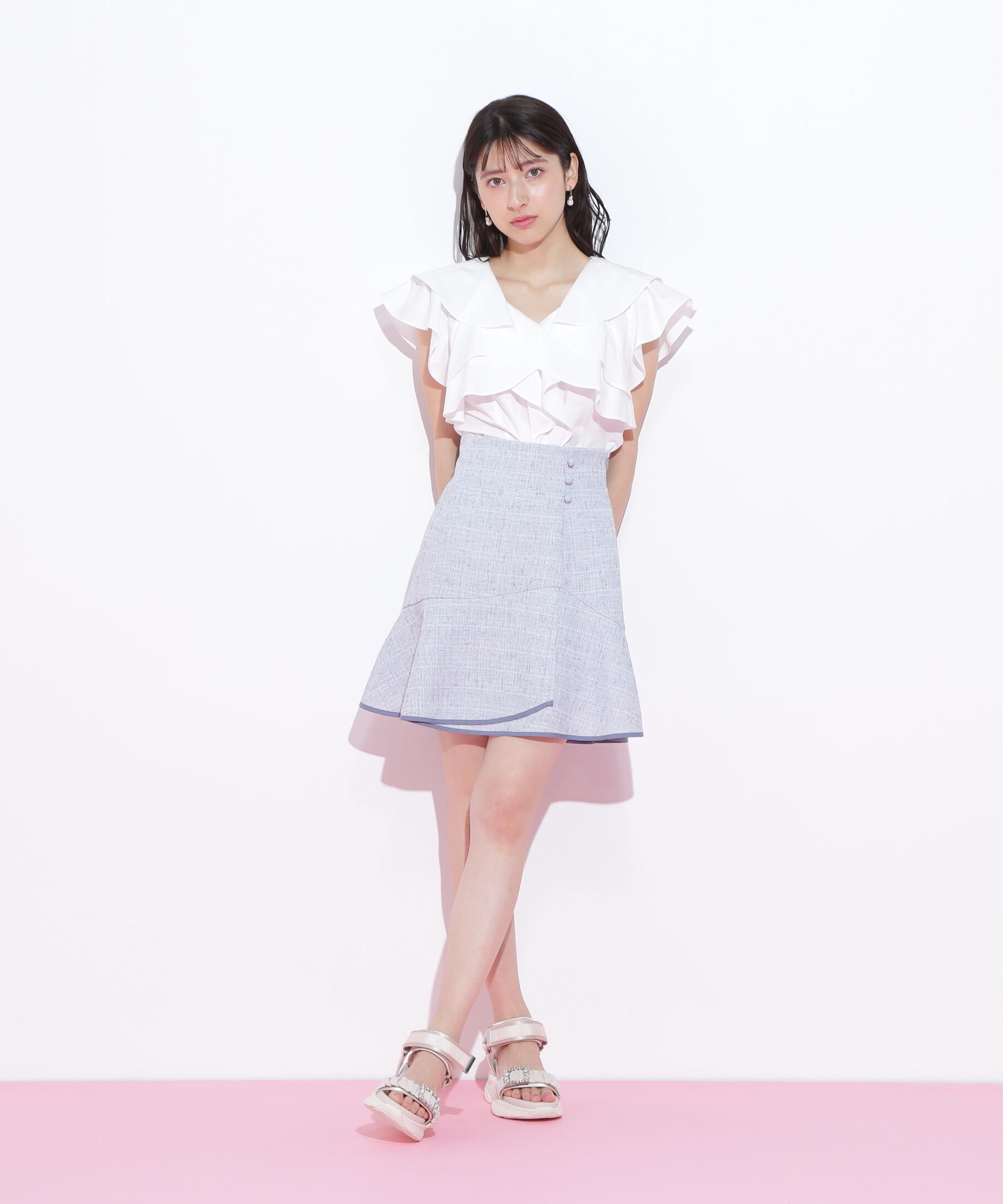  「2wayフリルブラウス」|シャツ・ブラウス|