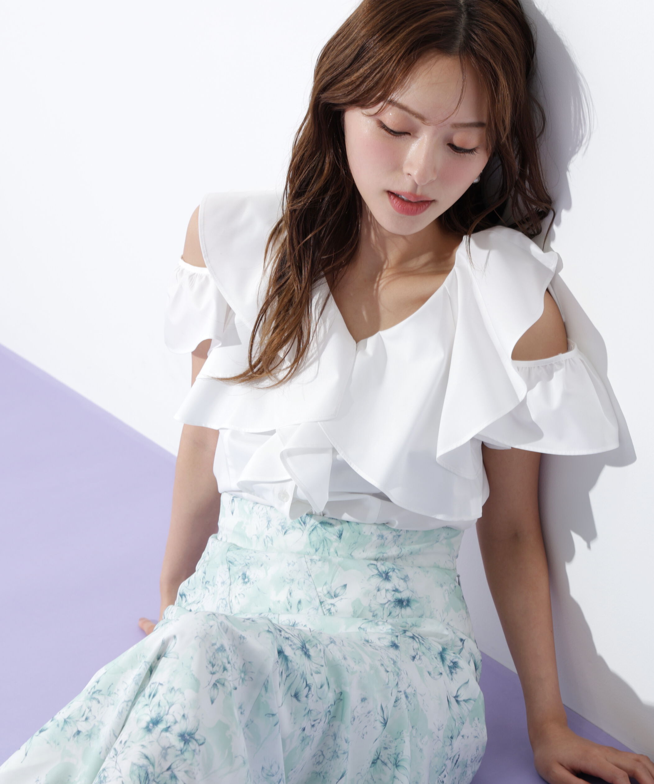  「2wayフリルブラウス」|シャツ・ブラウス|