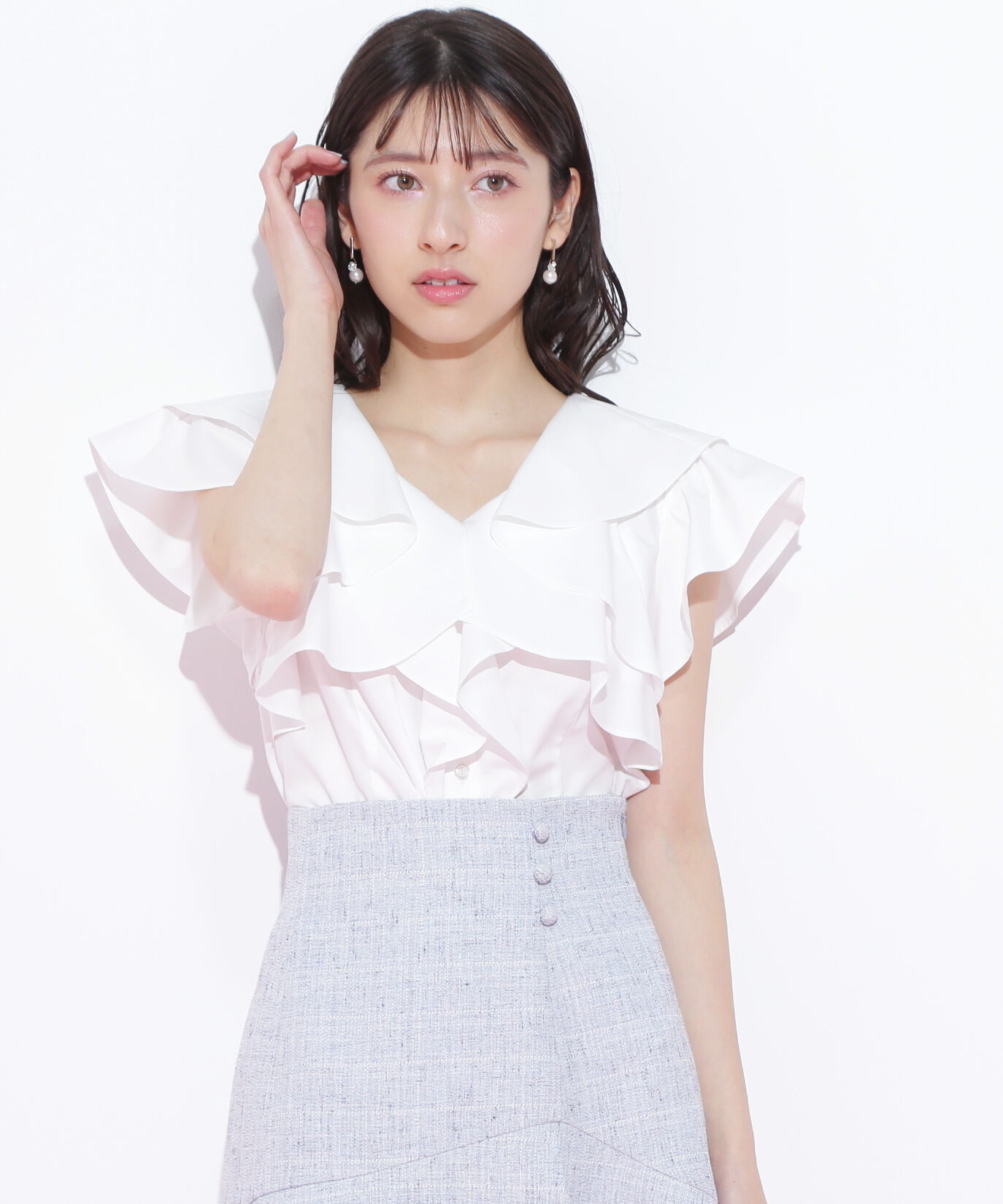  「2wayフリルブラウス」|シャツ・ブラウス|