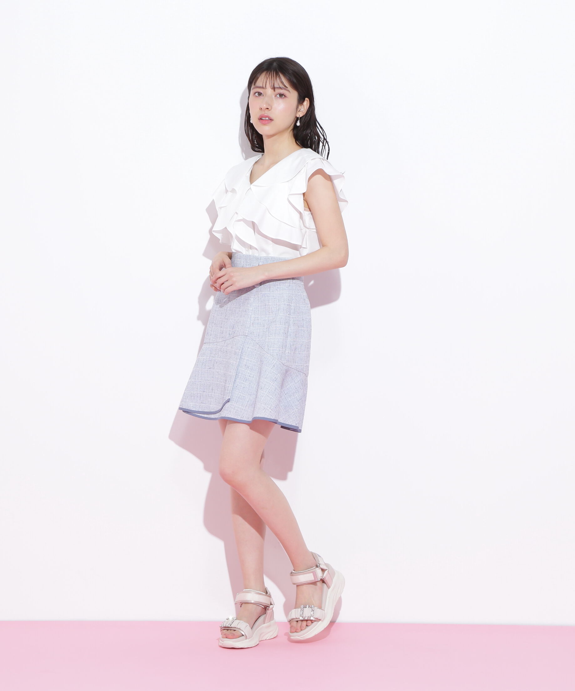  「2wayフリルブラウス」|シャツ・ブラウス|