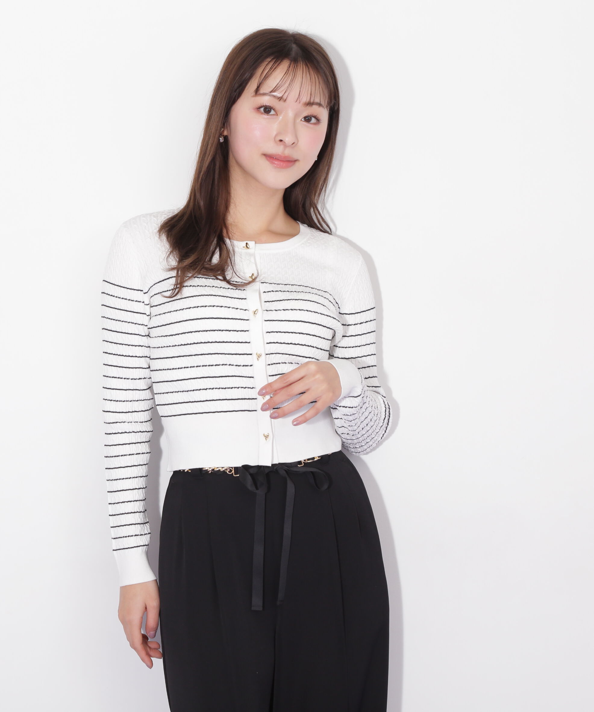  「ＵＶミニケーブルカーディガン」|ニット・セーター|