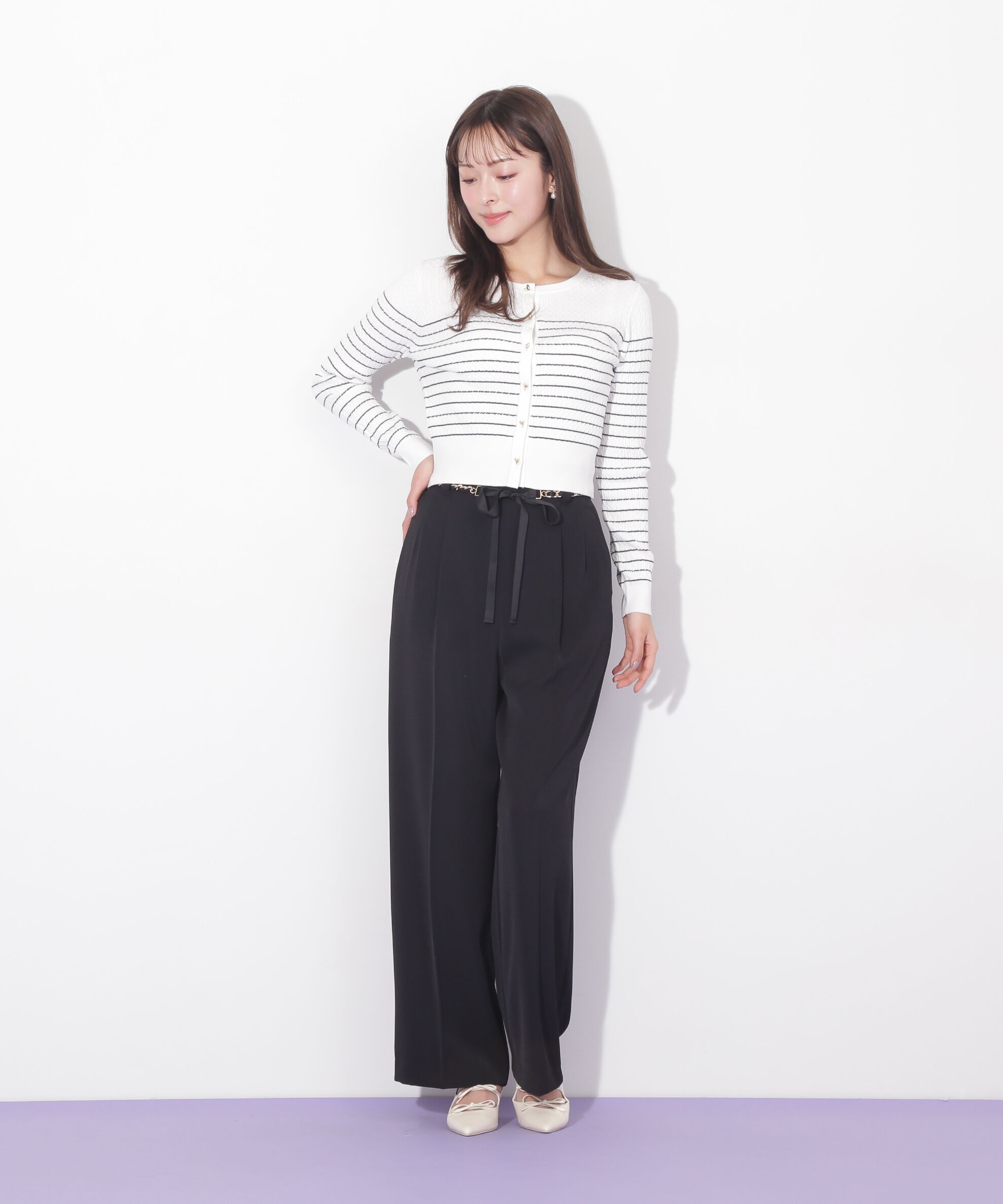  「ＵＶミニケーブルカーディガン」|ニット・セーター|