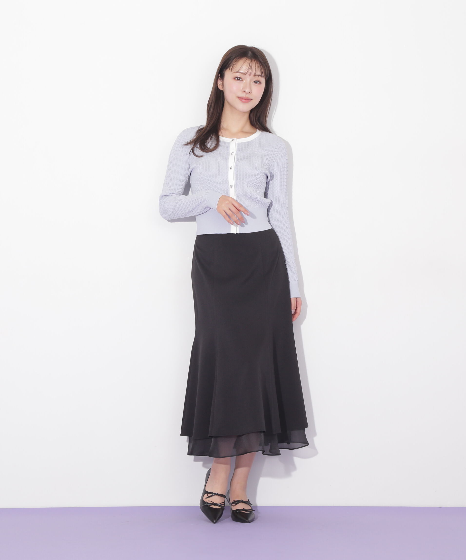  「ＵＶミニケーブルカーディガン」|ニット・セーター|