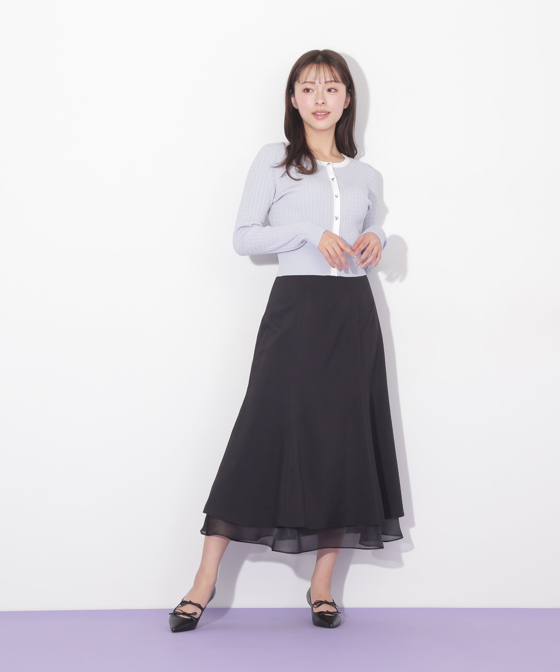  「ＵＶミニケーブルカーディガン」|ニット・セーター|