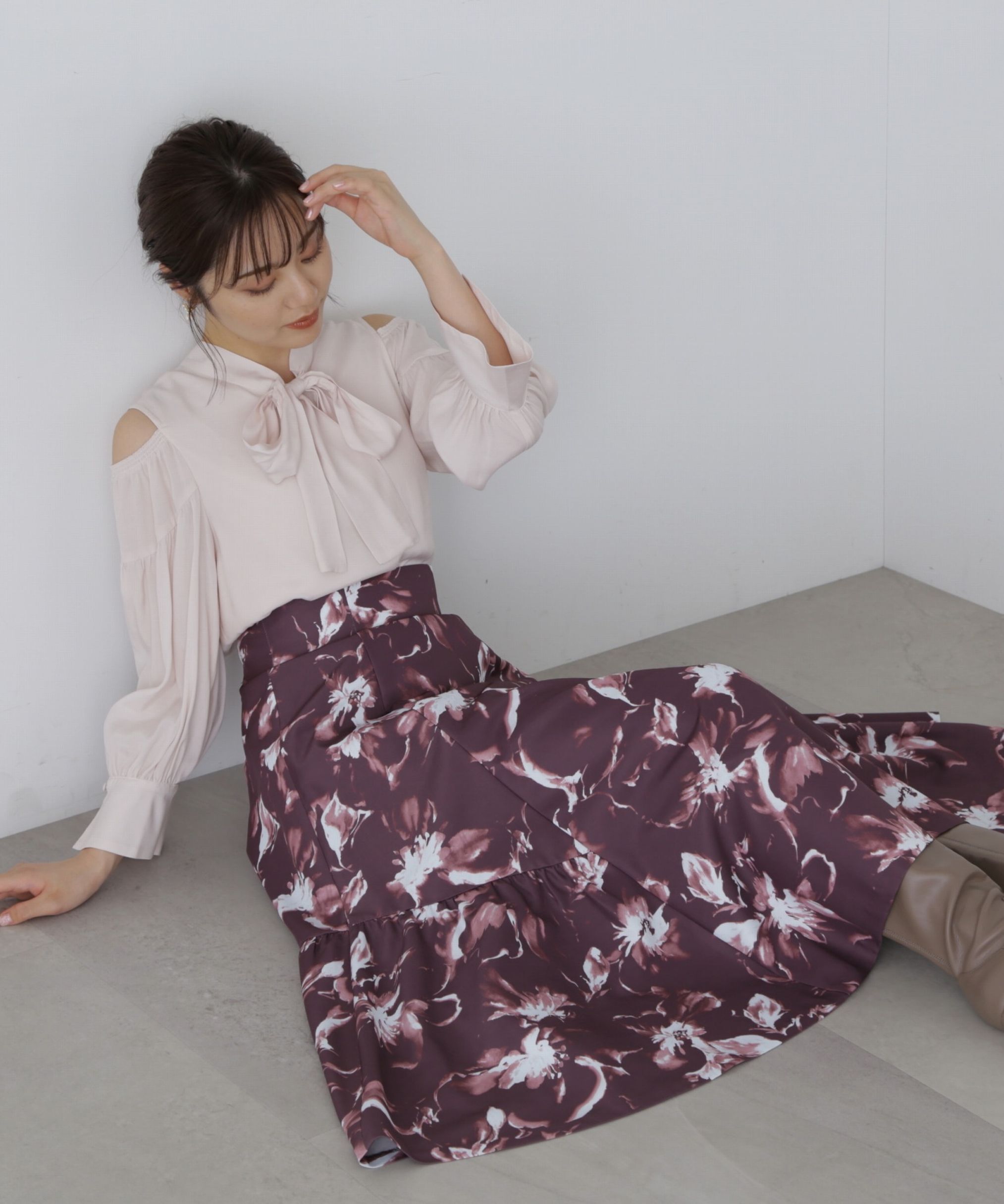 PROPORTION BODY DRESSING「前後2Wayリボンオープンショルダーブラウス」|シャツ・ブラウス|