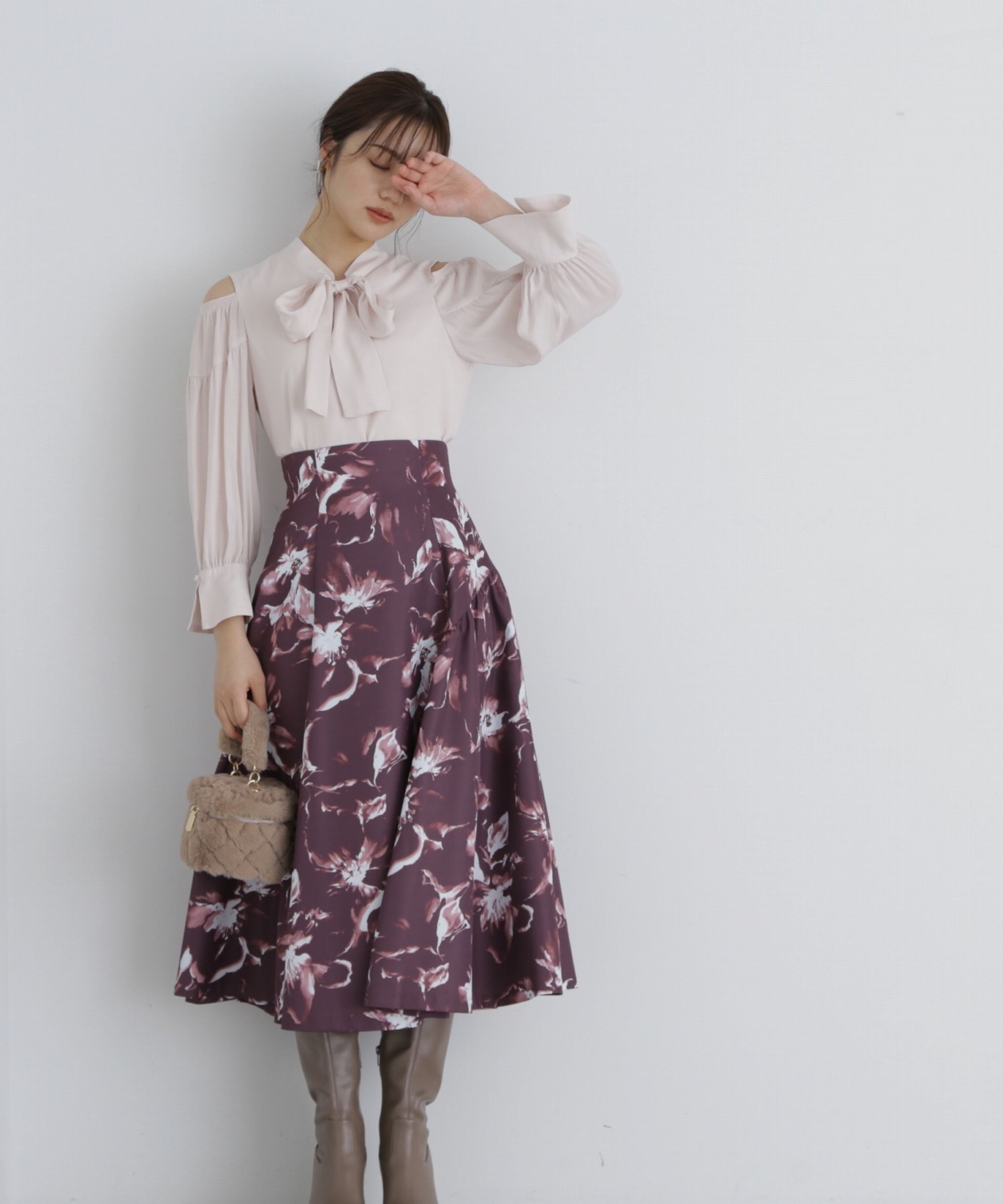 PROPORTION BODY DRESSING「前後2Wayリボンオープンショルダーブラウス」|シャツ・ブラウス|