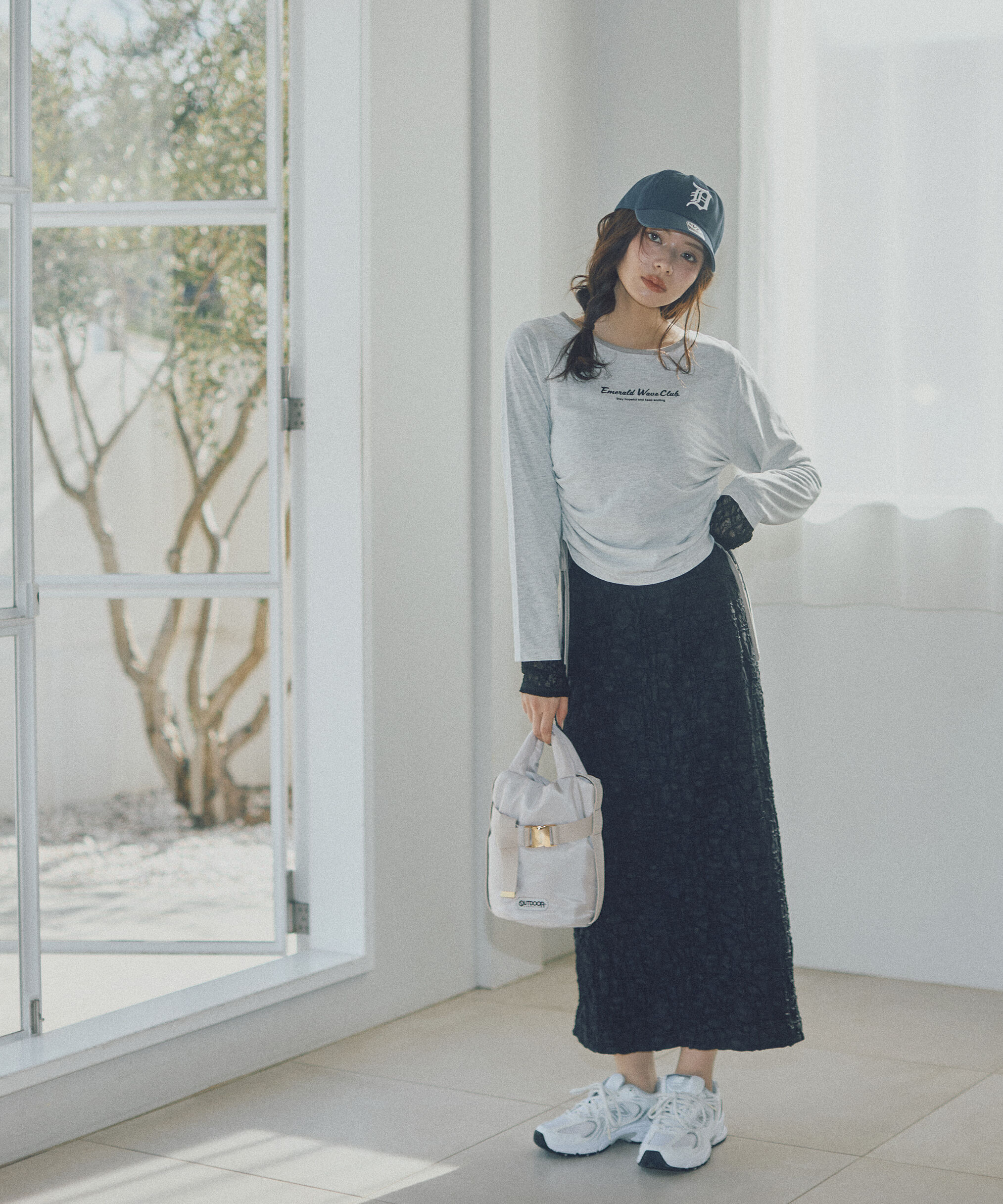 PROPORTION BODY DRESSING「ジャガードナロースカート　26SS」|スカート|