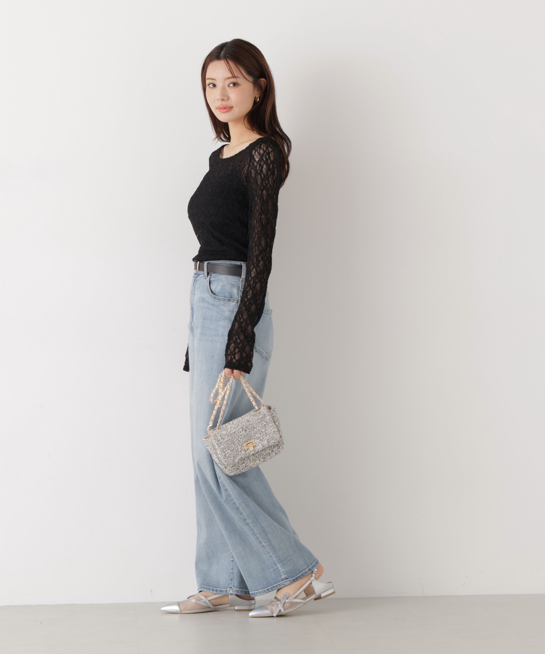 PROPORTION BODY DRESSING「〈a/mie〉カーブデニムパンツ　26SS」|その他|