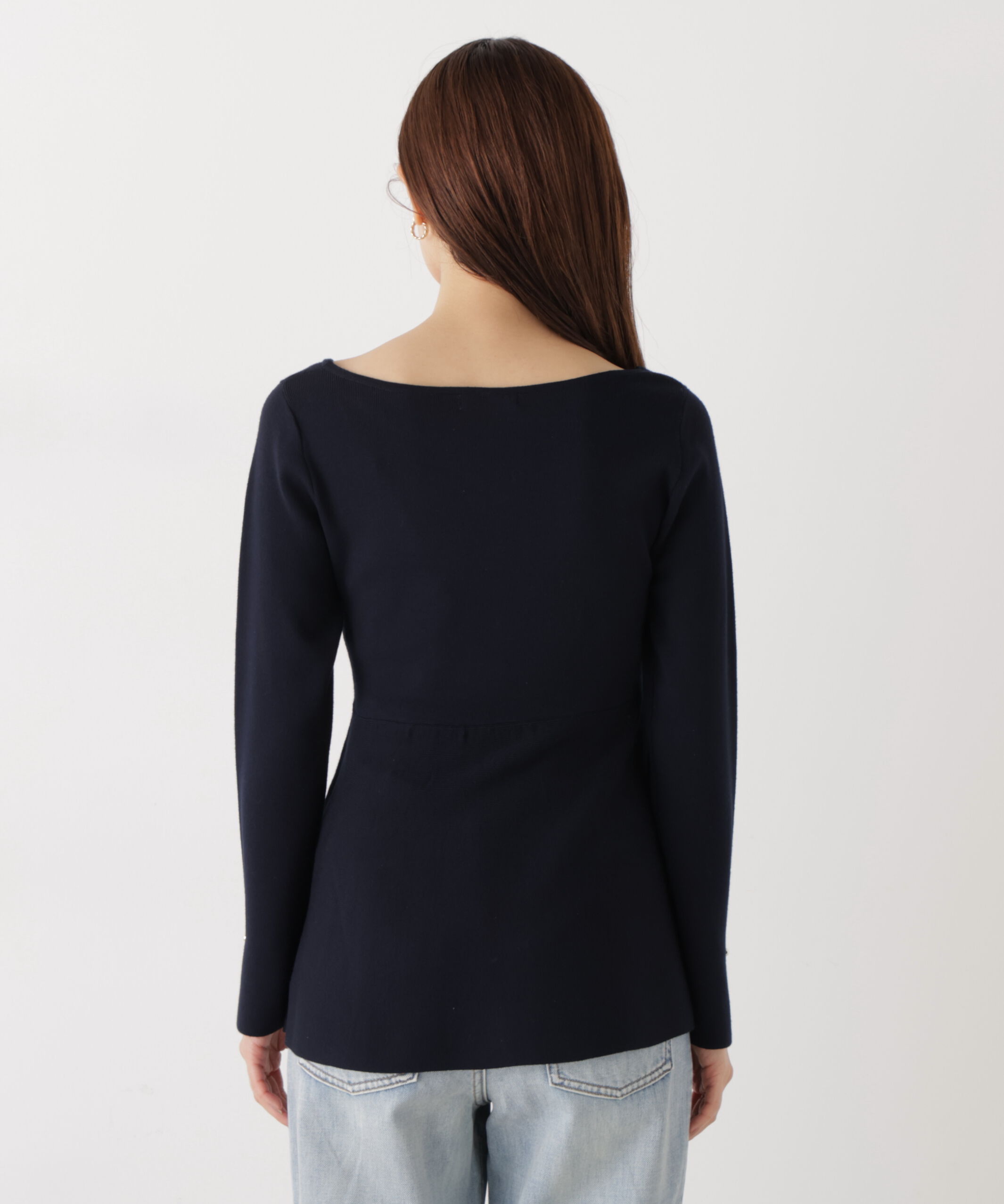 PROPORTION BODY DRESSING「ペプラムベーシックニット　26SS」|ニット・セーター|