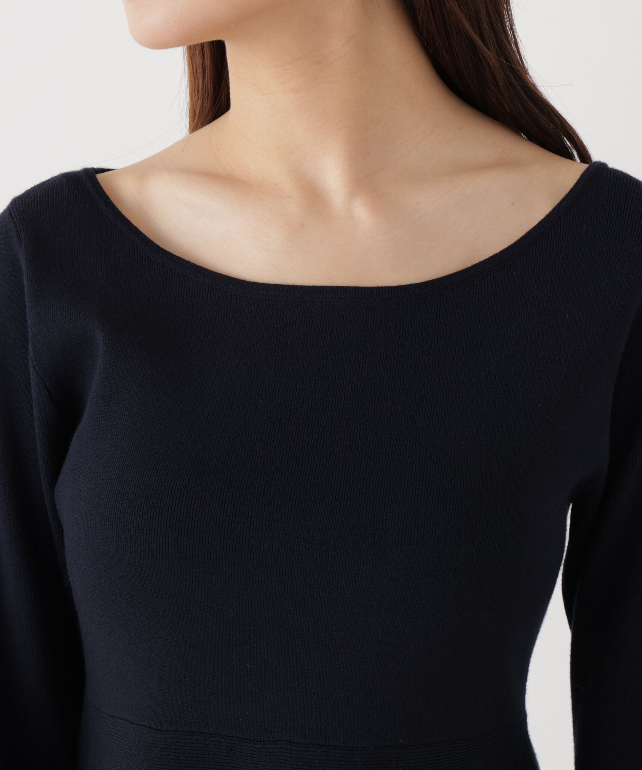 PROPORTION BODY DRESSING「ペプラムベーシックニット　26SS」|ニット・セーター|