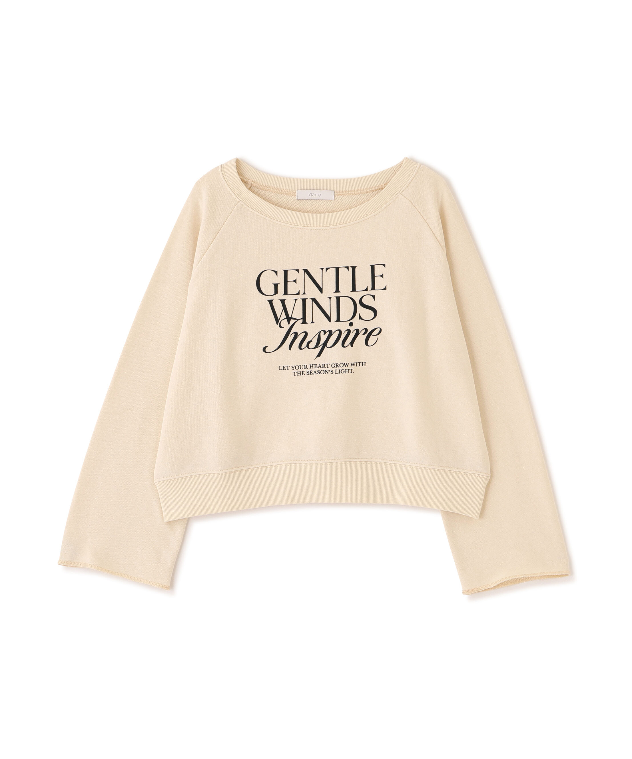 PROPORTION BODY DRESSING「＜ウォッシャブル＞〈a/mie〉ラグランロゴトップス　26SS」|Tシャツ・カットソー|