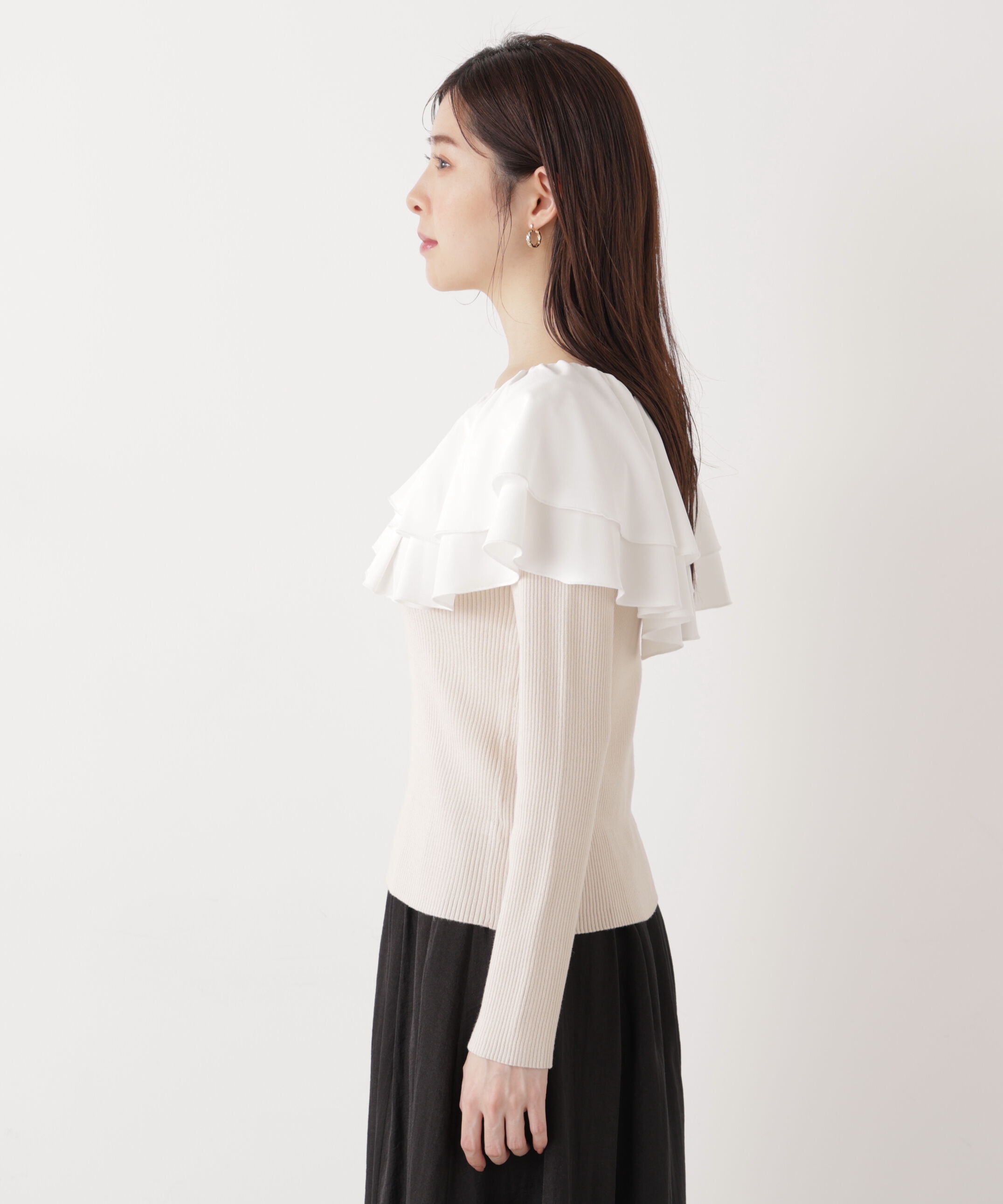 PROPORTION BODY DRESSING「ボリュームラッフルニット　　26SS」|ニット・セーター|