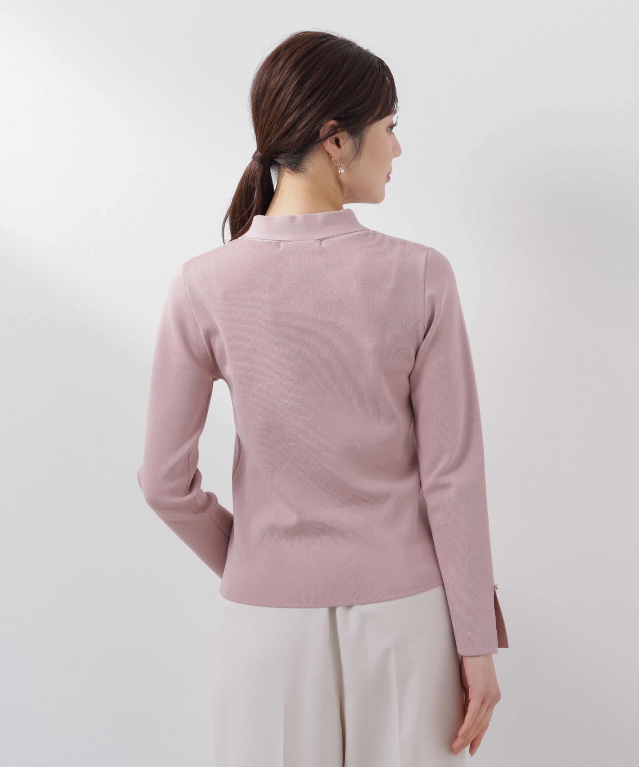 PROPORTION BODY DRESSING「パールリングボウタイニット　　26SS」|ニット・セーター|