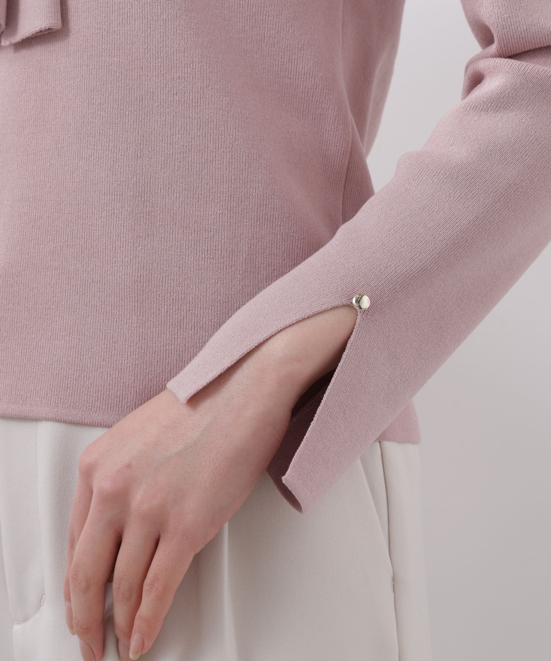 PROPORTION BODY DRESSING「パールリングボウタイニット　　26SS」|ニット・セーター|