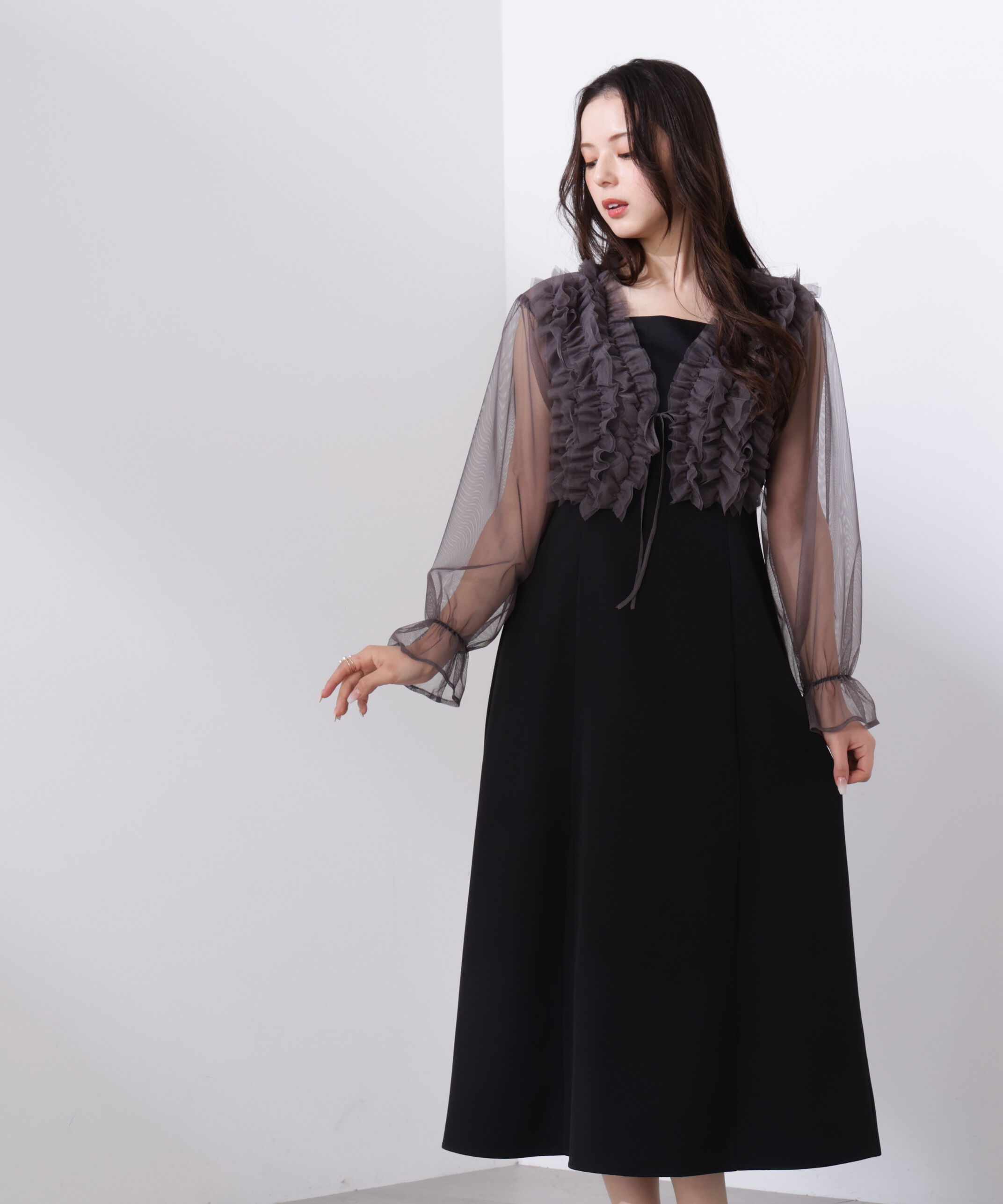 PROPORTION BODY DRESSING「＜L＞ラッフルボレロセットアップ　26SS」|ワンピース|