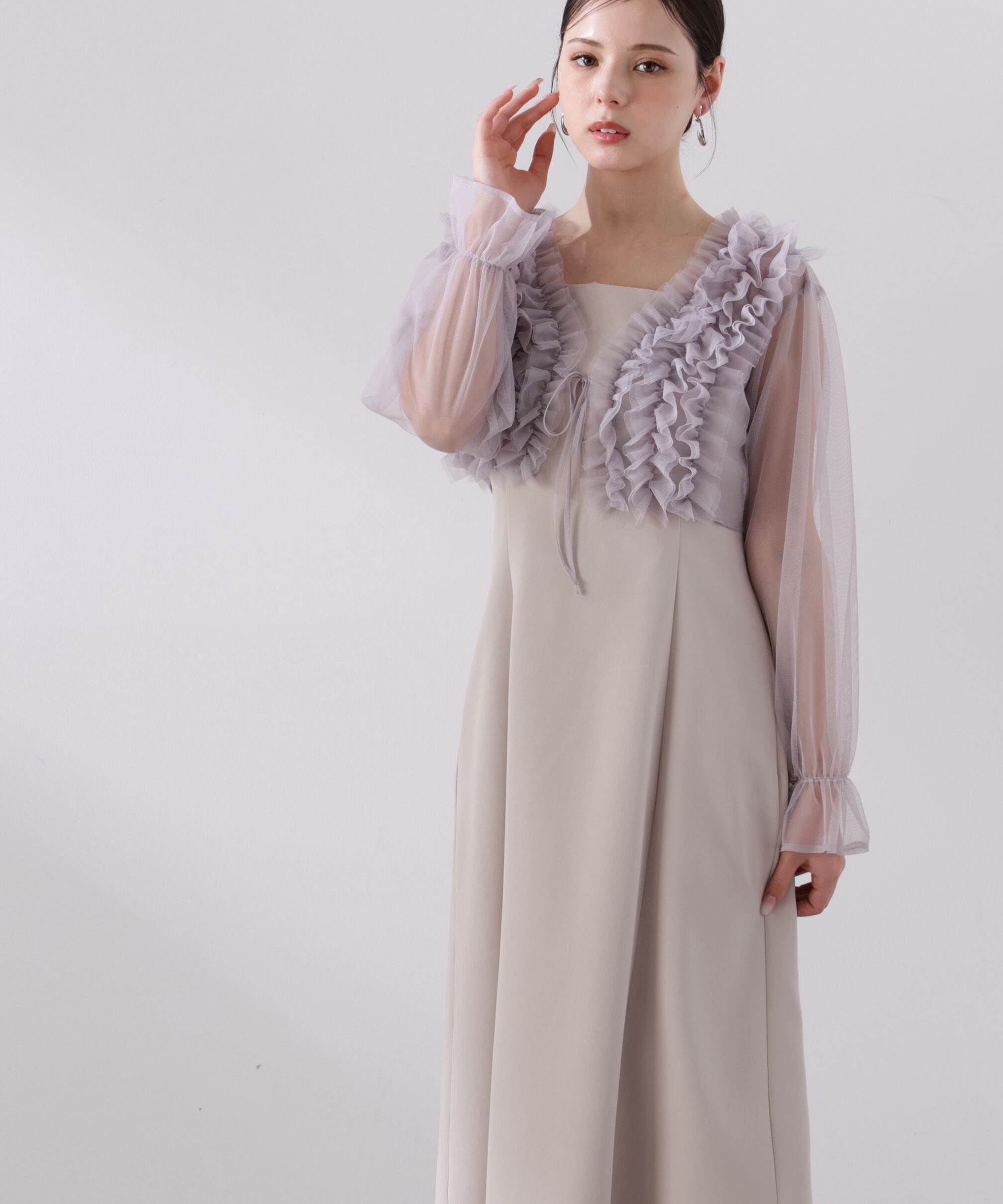 PROPORTION BODY DRESSING「＜L＞ラッフルボレロセットアップ　26SS」|ワンピース|