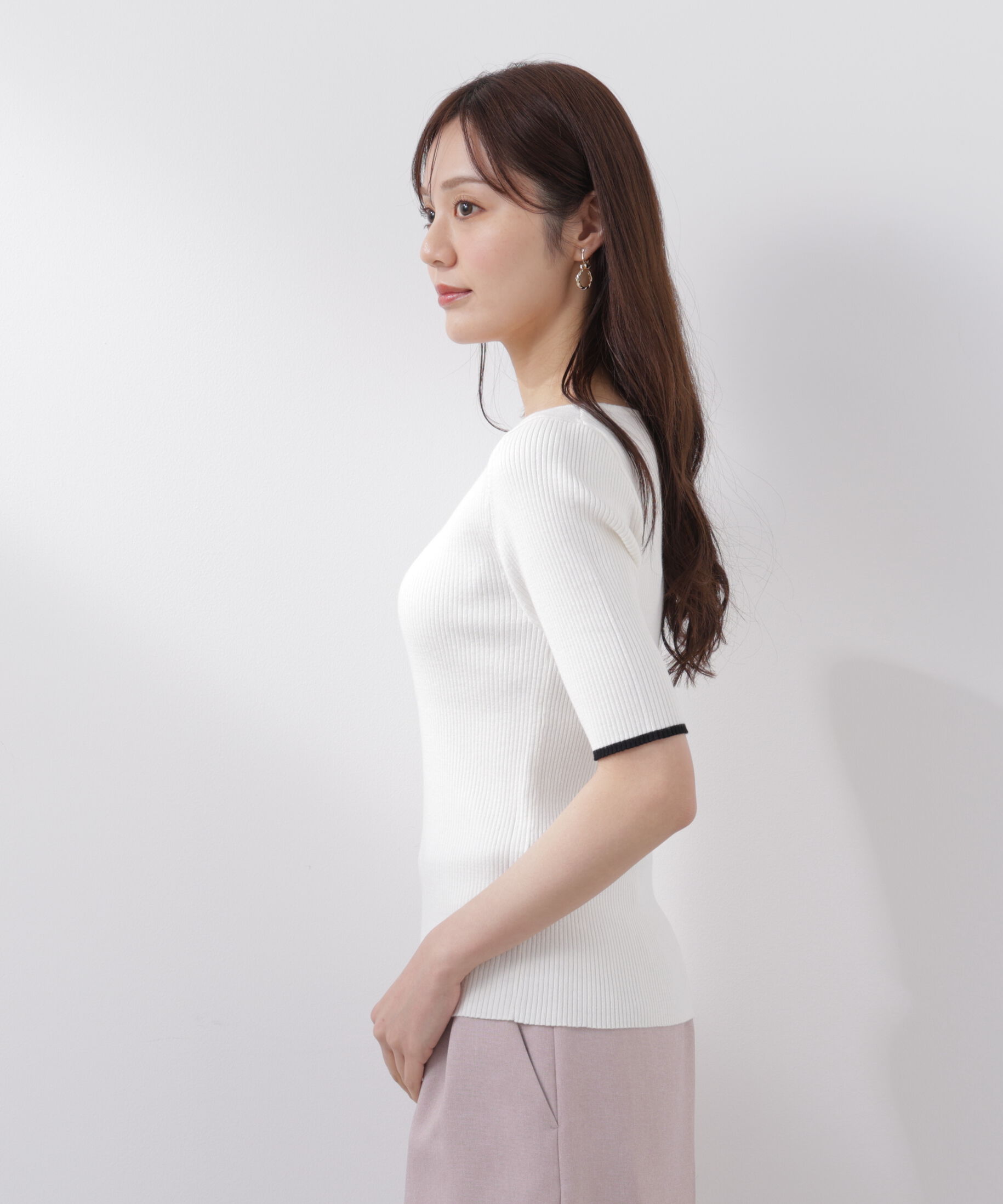 PROPORTION BODY DRESSING「バイカラーアンサンブル　26SS」|ニット・セーター|