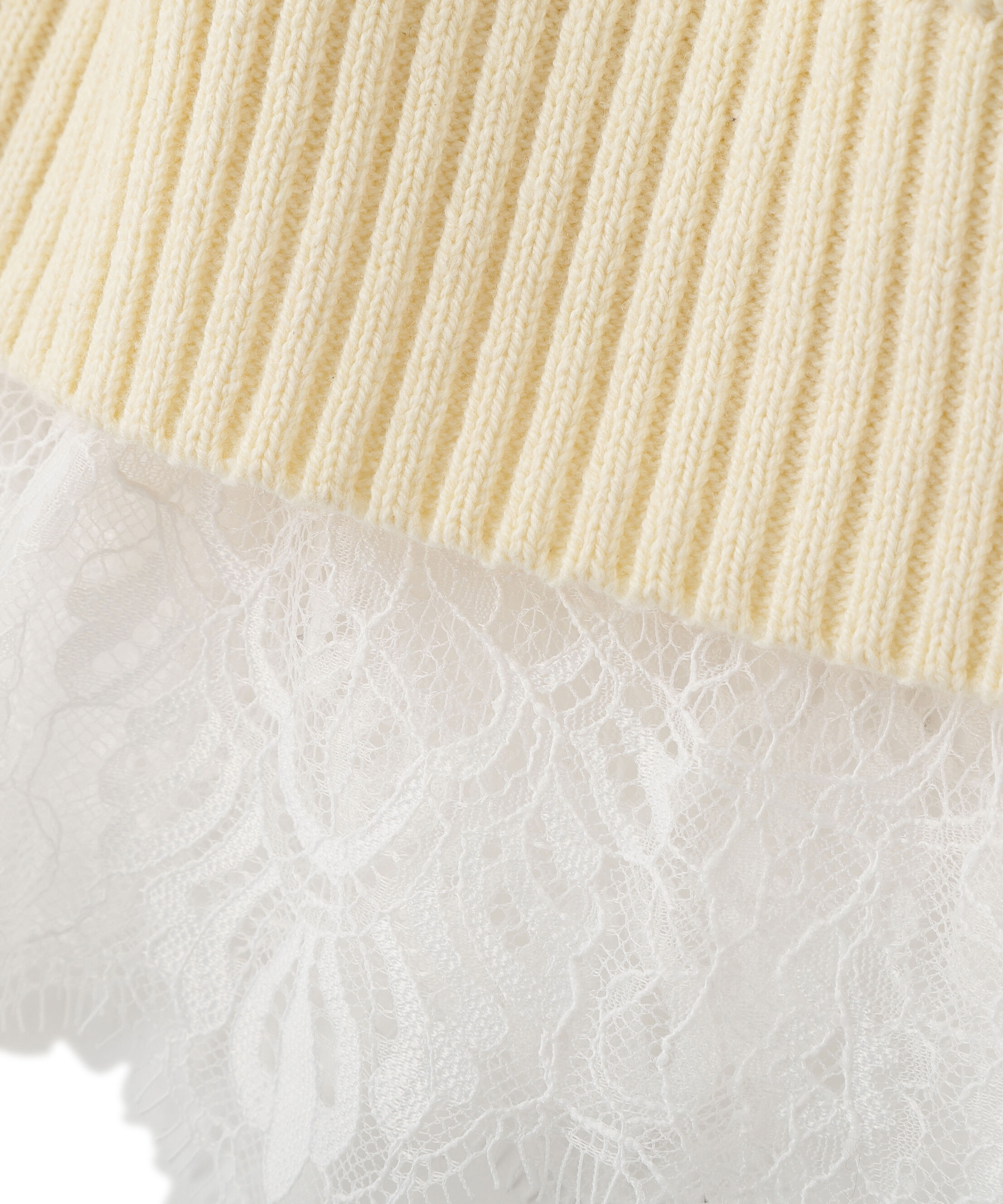 PROPORTION BODY DRESSING「《EDIT COLOGNE》スプリングレースレイヤード風ニットワンピース　26SS」|ワンピース|