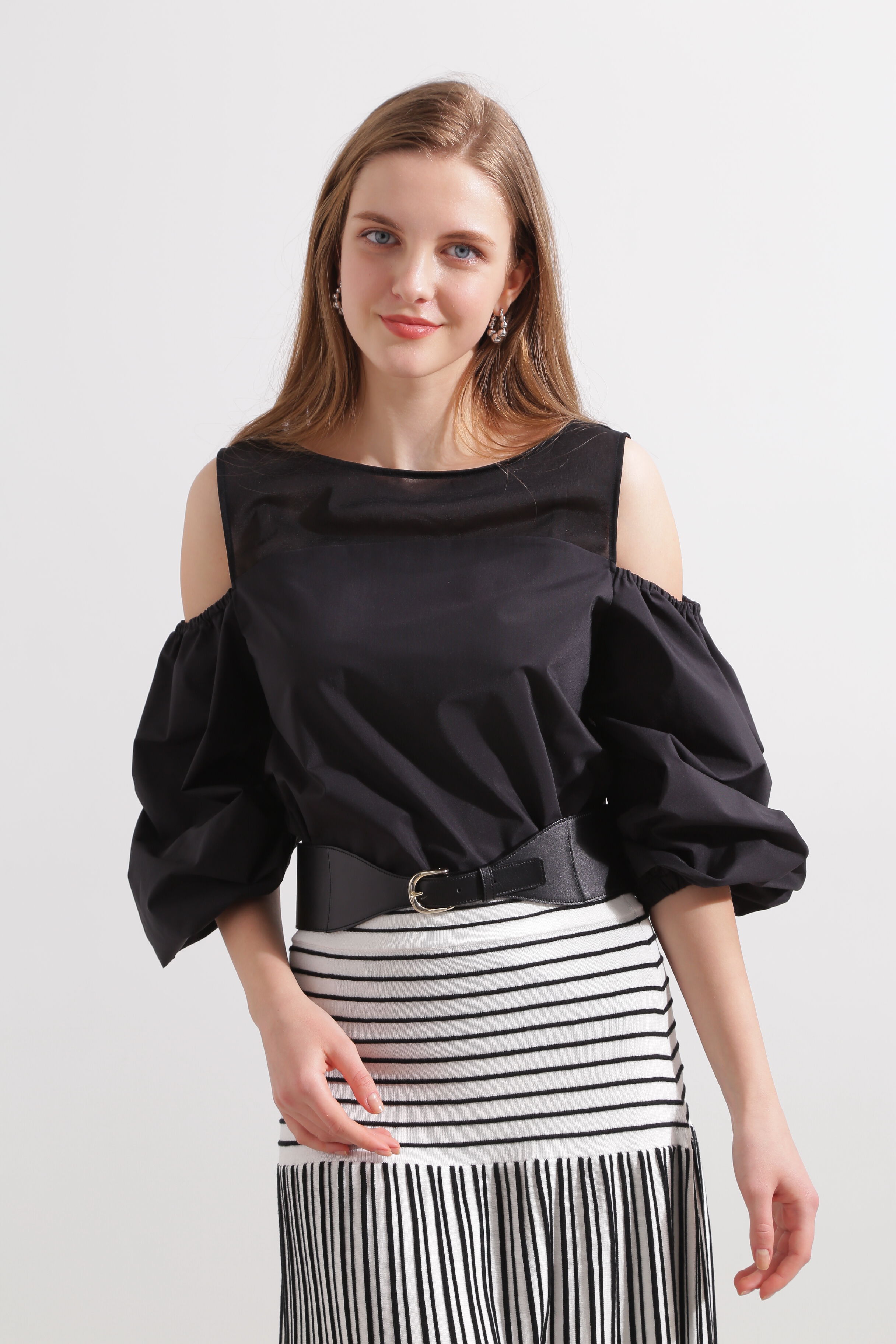  「オフショルダーカットソートップス」|Tシャツ・カットソー|