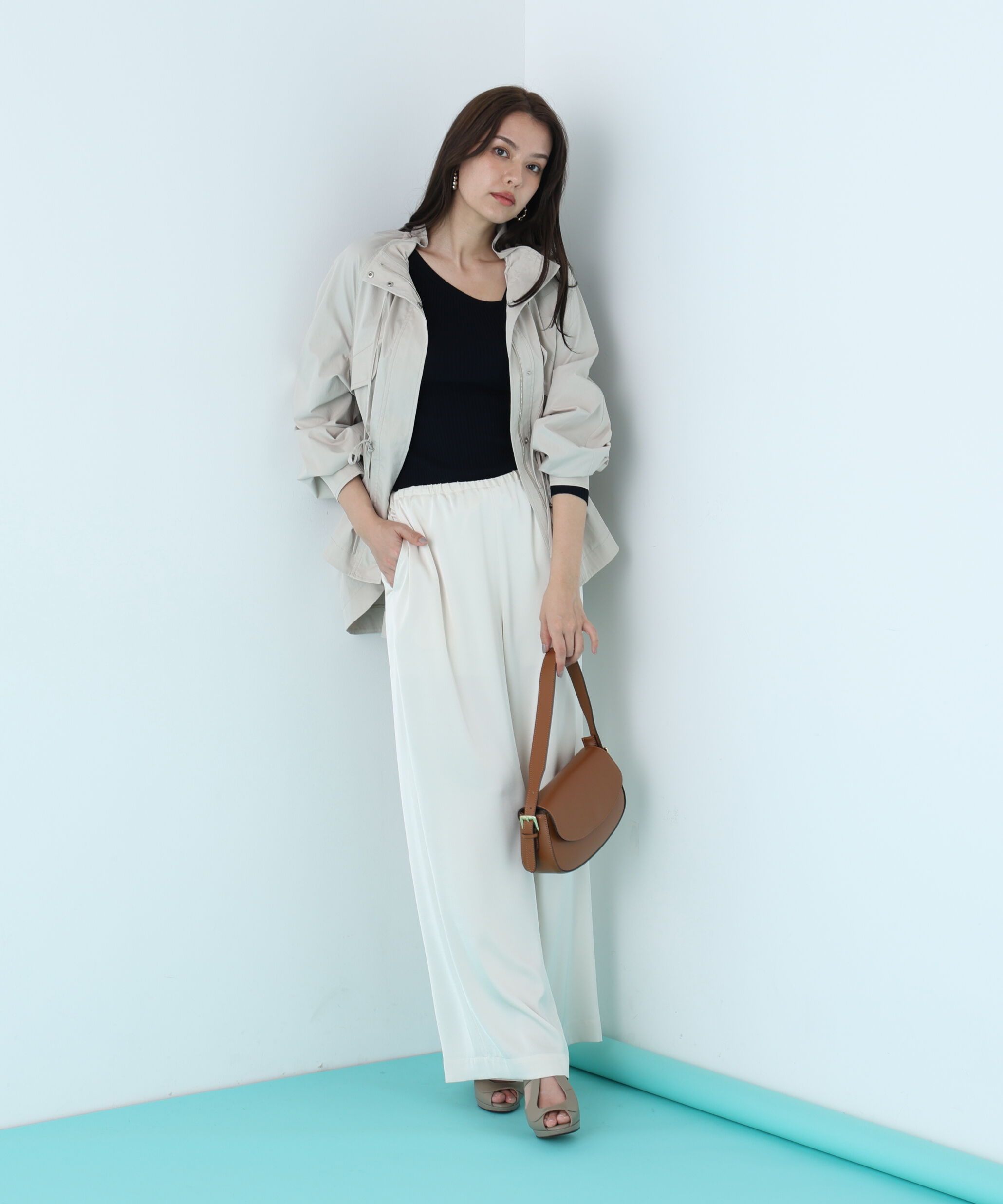  「［WEB限定カラー］ストレッチツイルマウンテンパーカー」|ブルゾン・スタジャン|