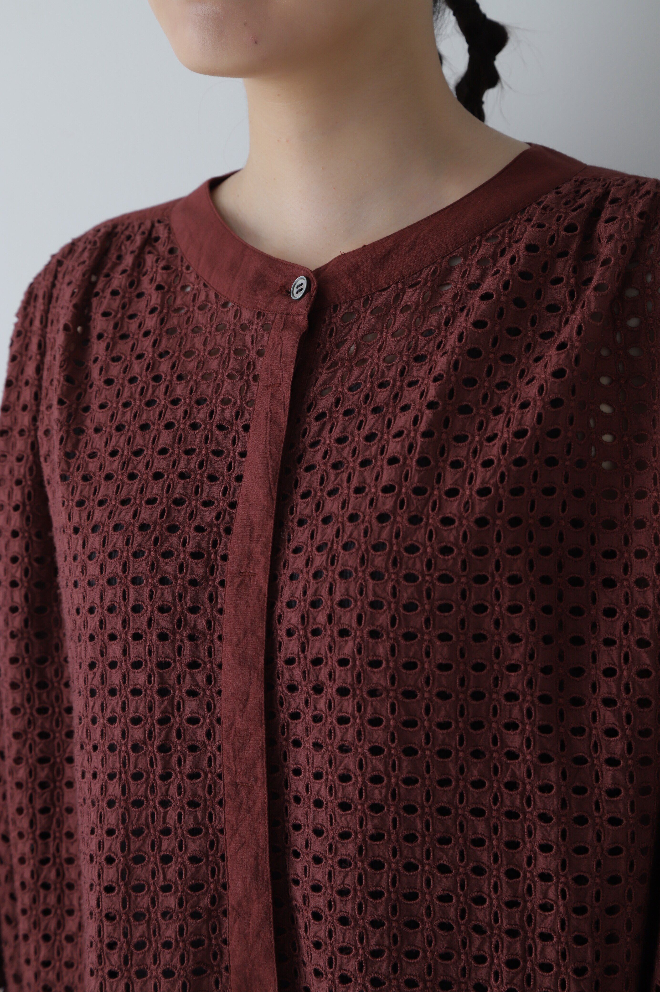  「◆ボリュームスリーブカットワークブラウス」|シャツ・ブラウス|