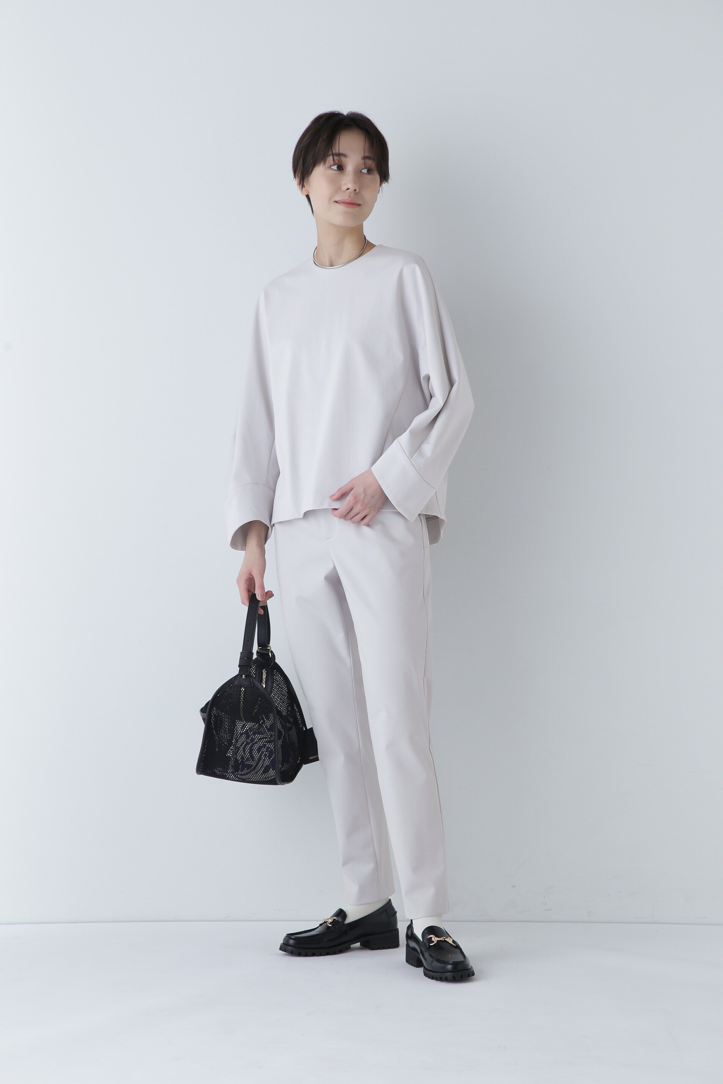  「ストレッチポンチブラウス」|シャツ・ブラウス|