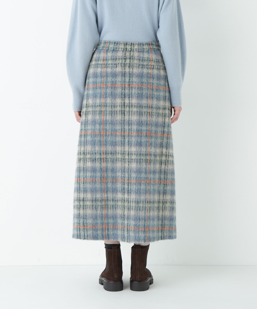  「シャギーチェックベイカーＡラインスカート」|スカート|