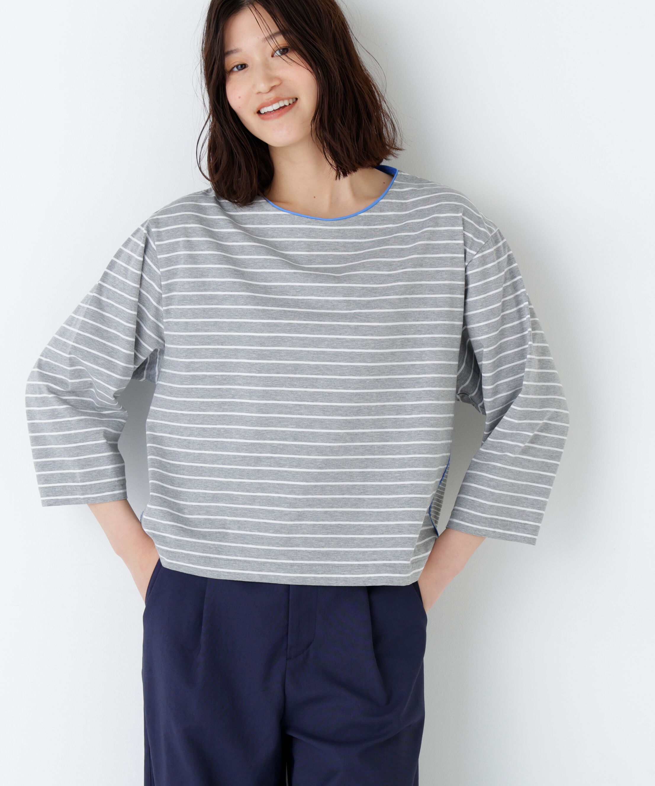  「◆ハイゲージボーダーカットソー」|Tシャツ・カットソー|