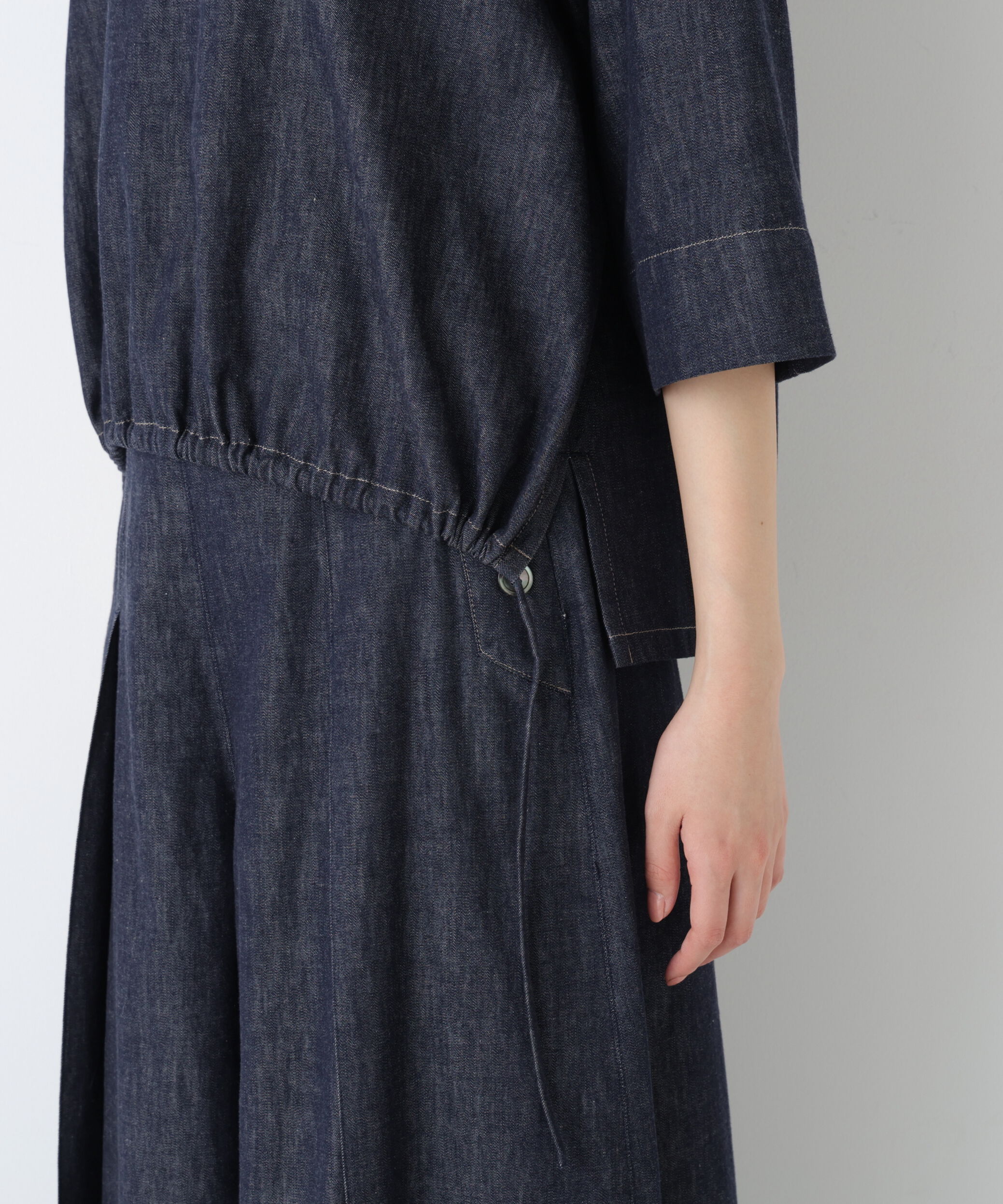  「◆ライトオンスデニムスキッパーブラウス」|シャツ・ブラウス|