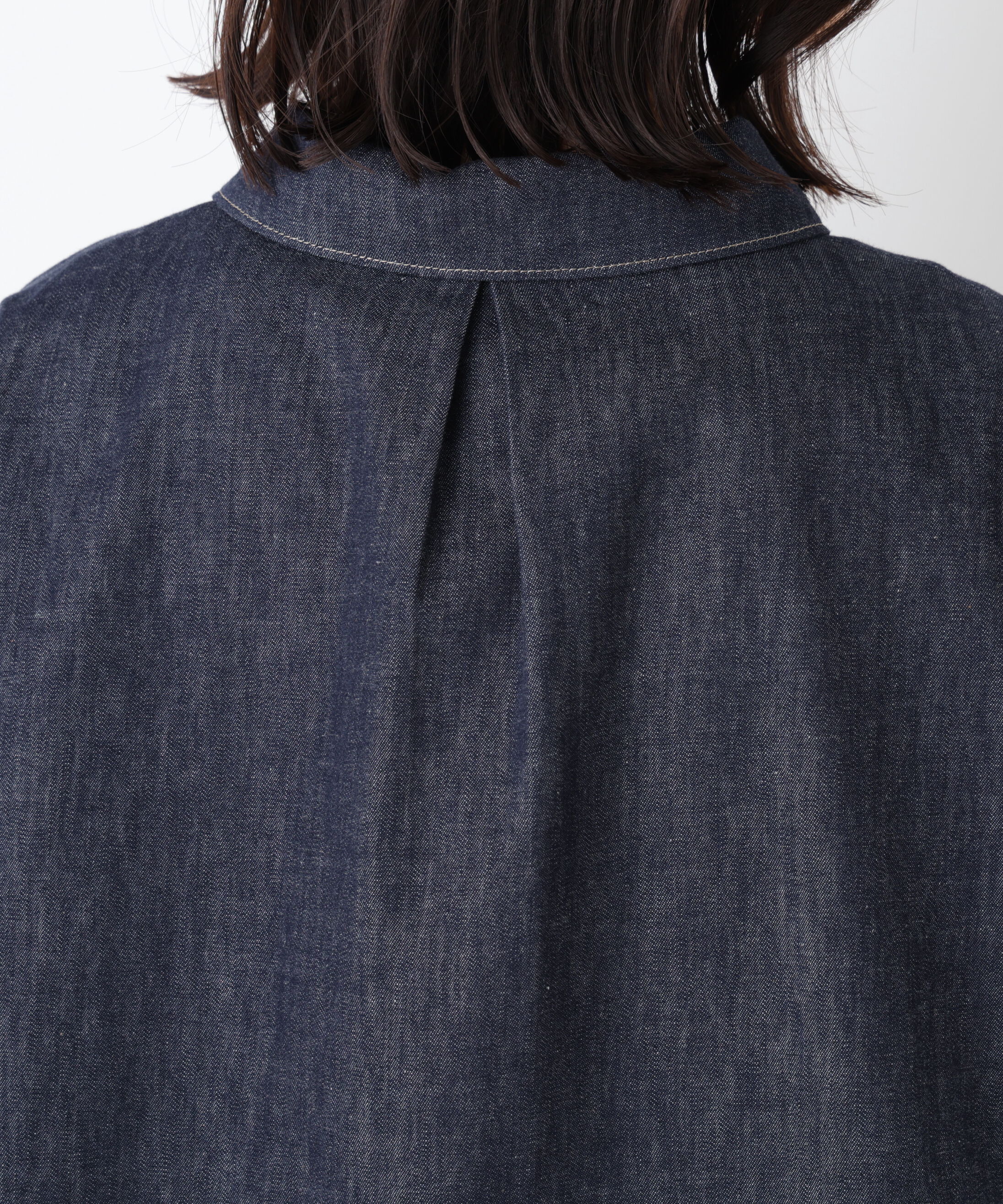  「◆ライトオンスデニムスキッパーブラウス」|シャツ・ブラウス|