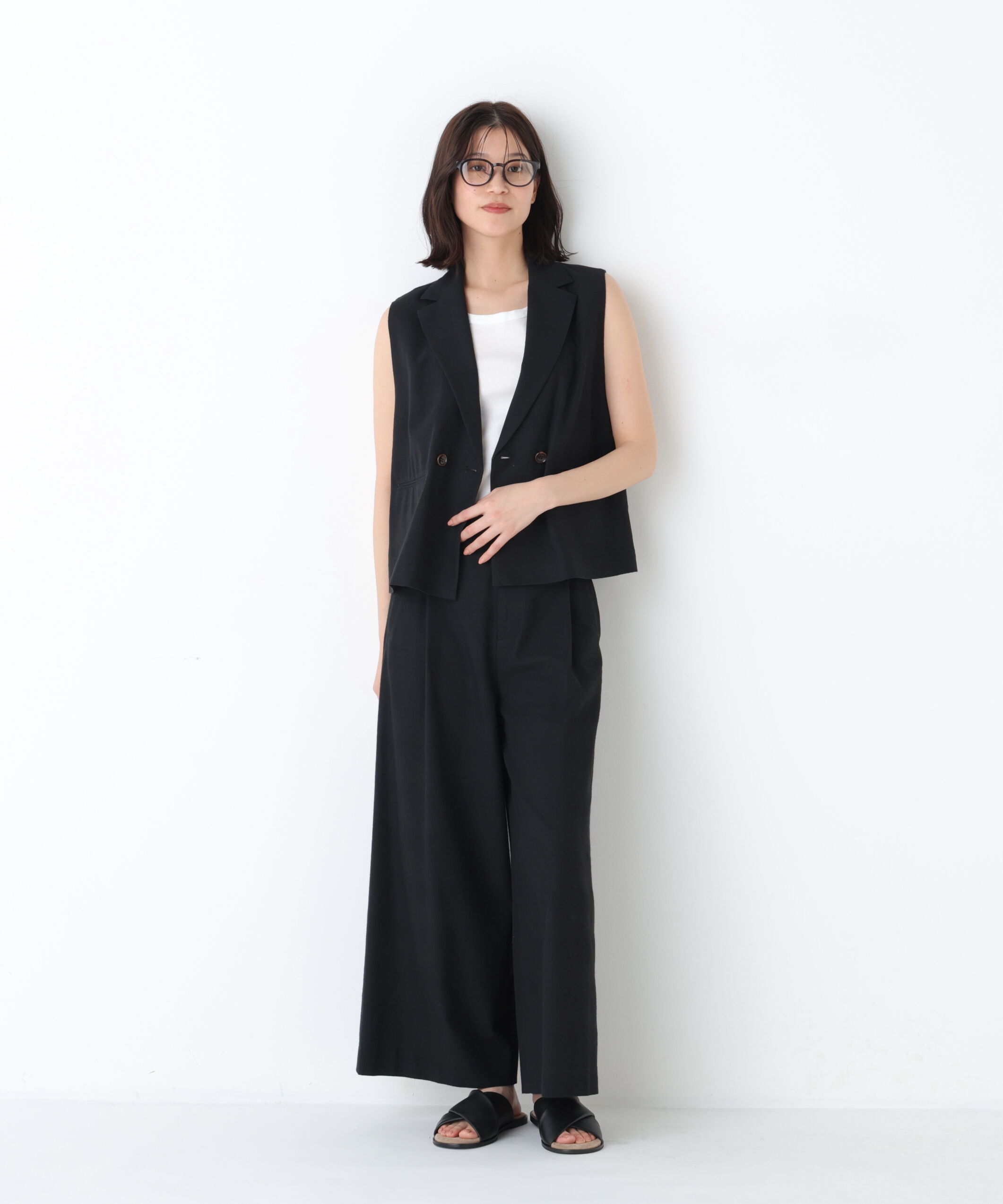  「◆ドライタッチリネン混ガウチョパンツ」|その他|