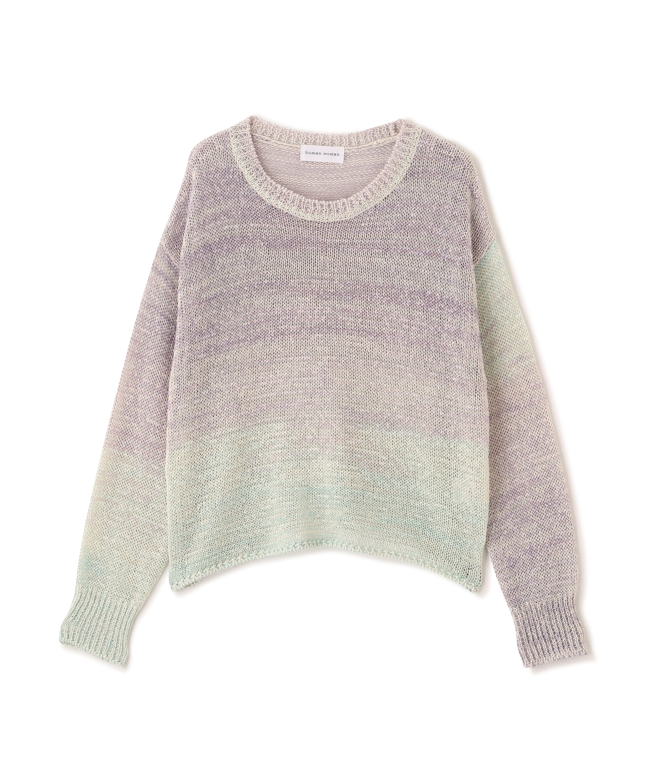  「◆綿ポリカスリヤーンクルーネックプルオーバー」|ニット・セーター|