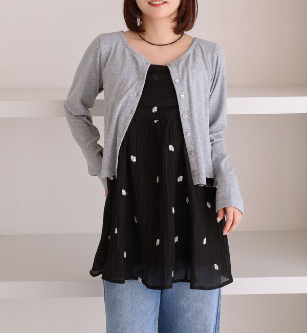 archives「花柄刺繍ミニキャミワンピース」|ワンピース|