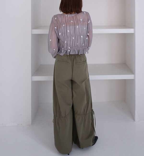 archives「花柄刺繍ギャザーブラウス」|シャツ・ブラウス|