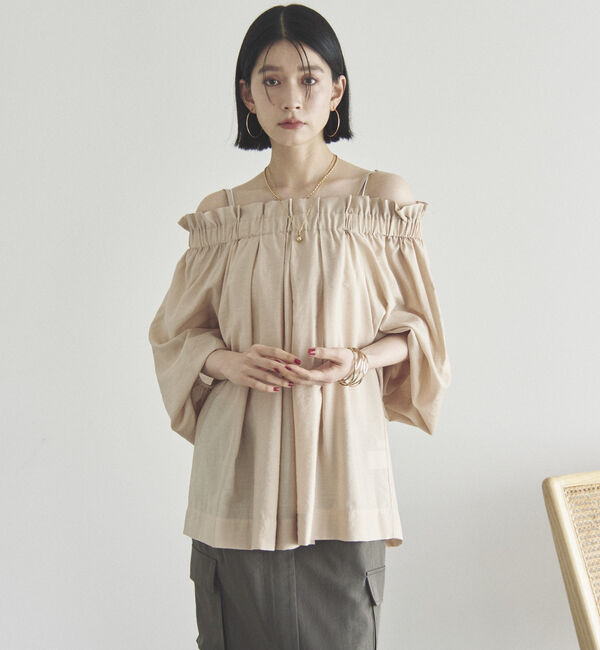Doux archives「オフショルフリルブラウス」|シャツ・ブラウス|