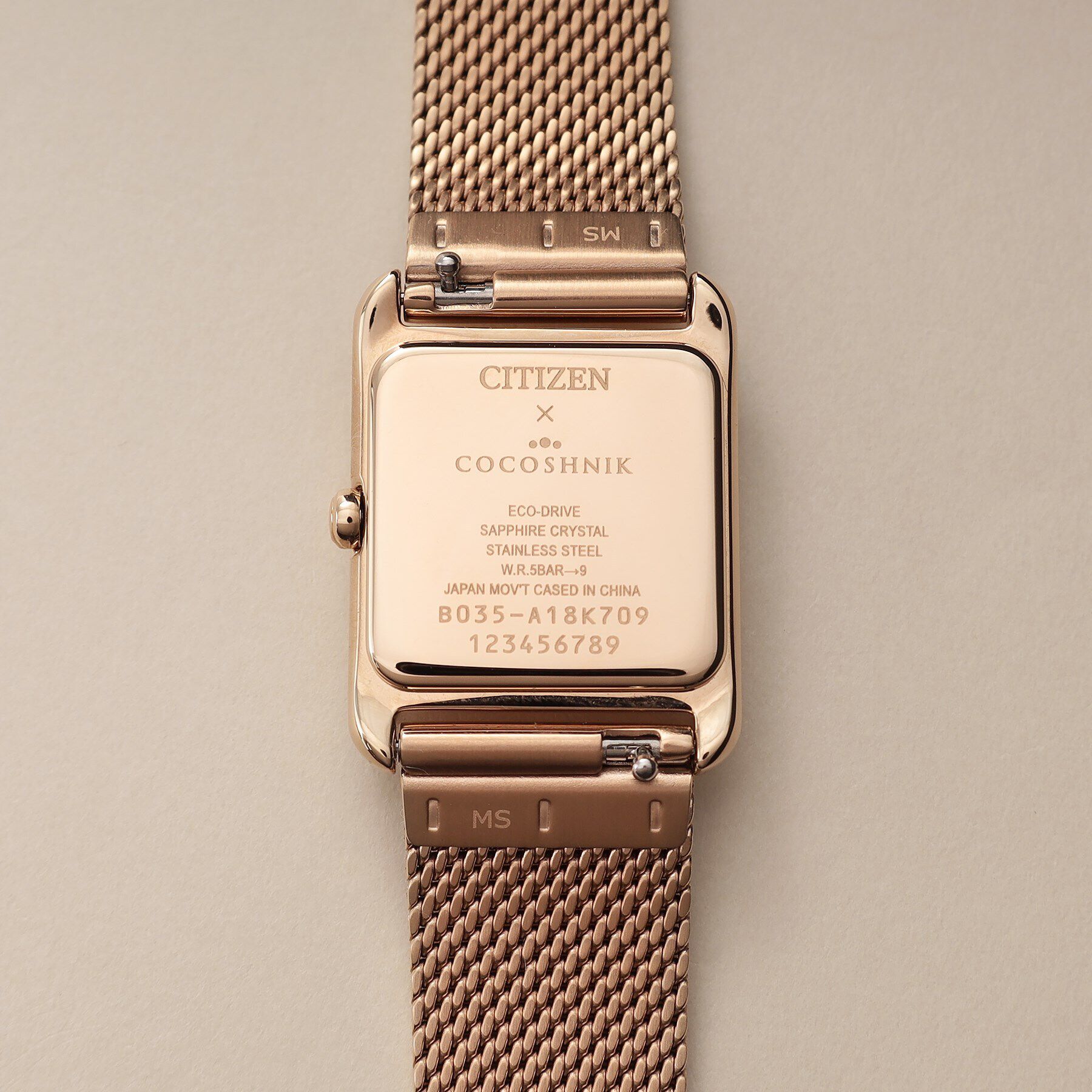 COCOSHNIK「RG シチズンL別注モデル スクエア チェンジャブルウォッチ（ブラック）」|腕時計|