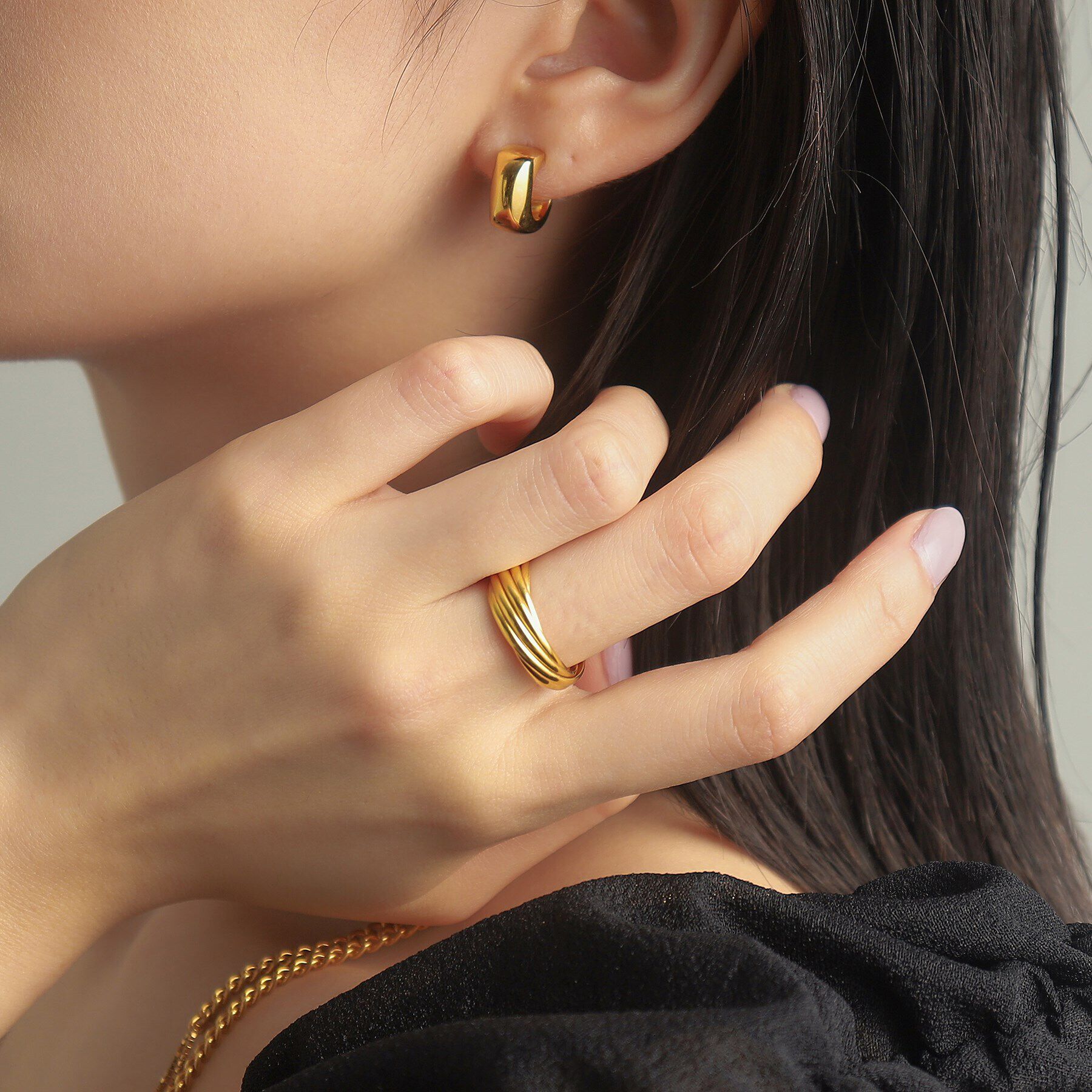 COCOSHNIK ONKITSCH「シルバー バンドリング 8レイヤーズ GP」|リング|