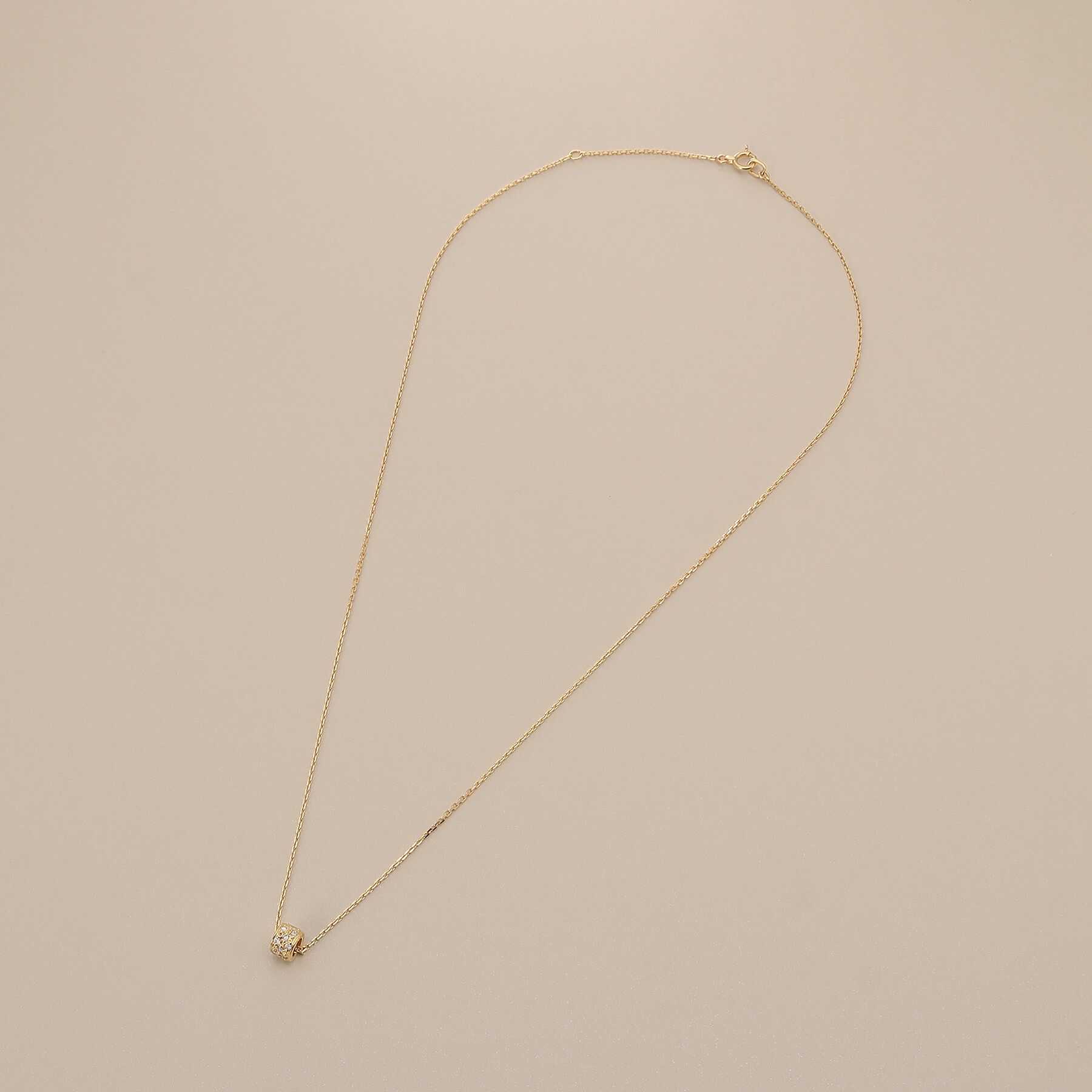 COCOSHNIK「K18ダイヤモンド パヴェビーズ ネックレス」|ネックレス|