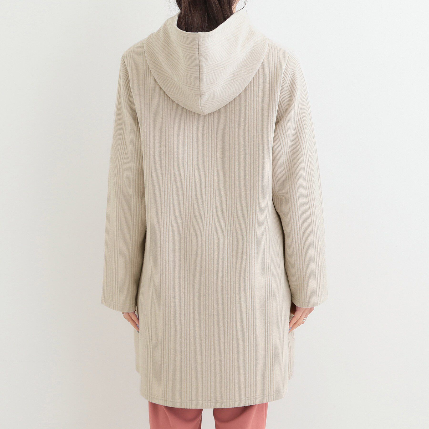 SHOO･LA･RUE「【S-LL】体型をカバーしながらスマートに魅せる。ストライプジャカード コーディガン」|その他|